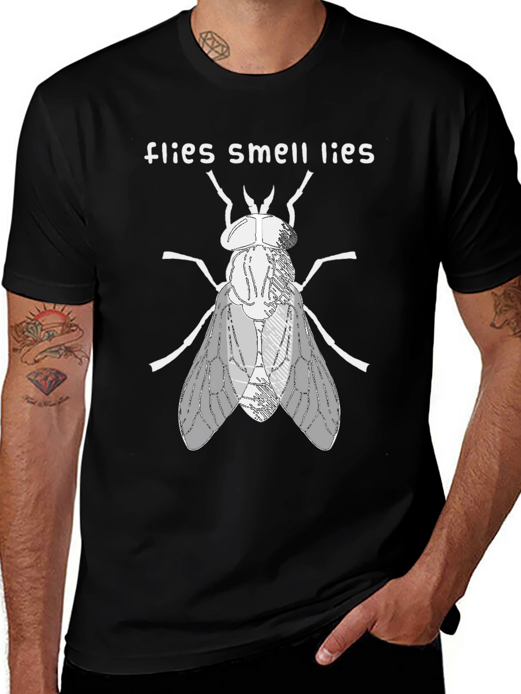 Flies Smell Lies Graphic Tee