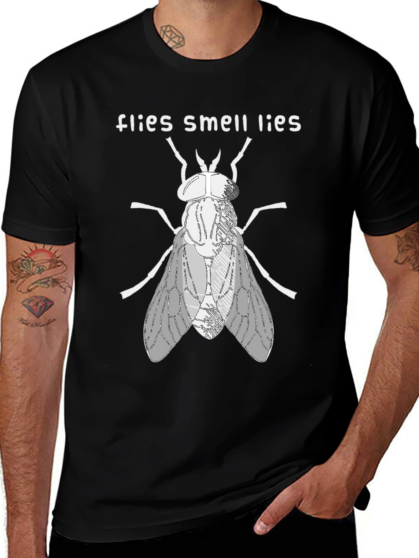 Flies Smell Lies Graphic Tee