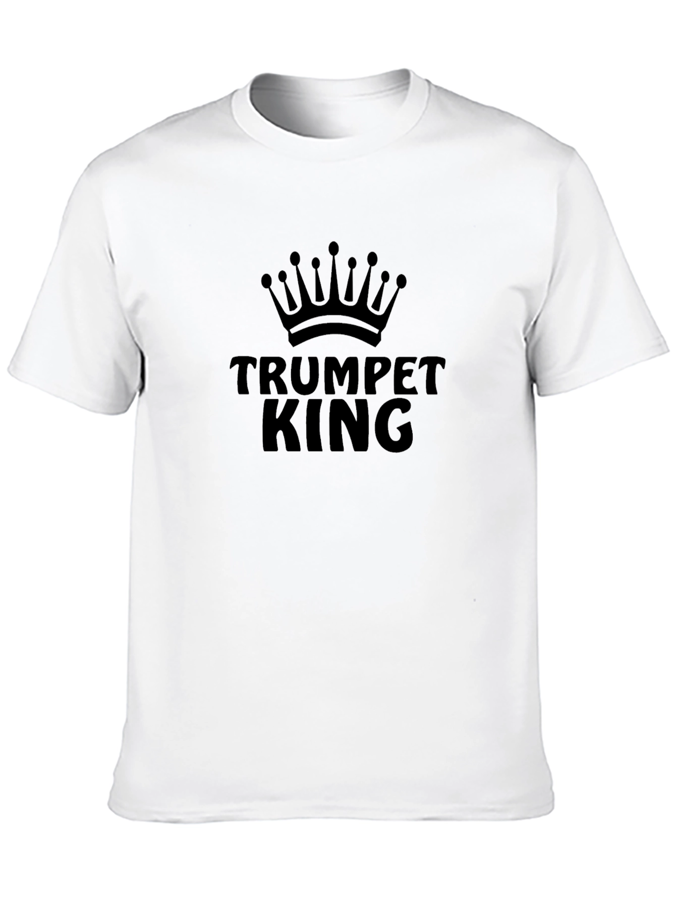 Trumpet King Graphic T-Shirt - Black