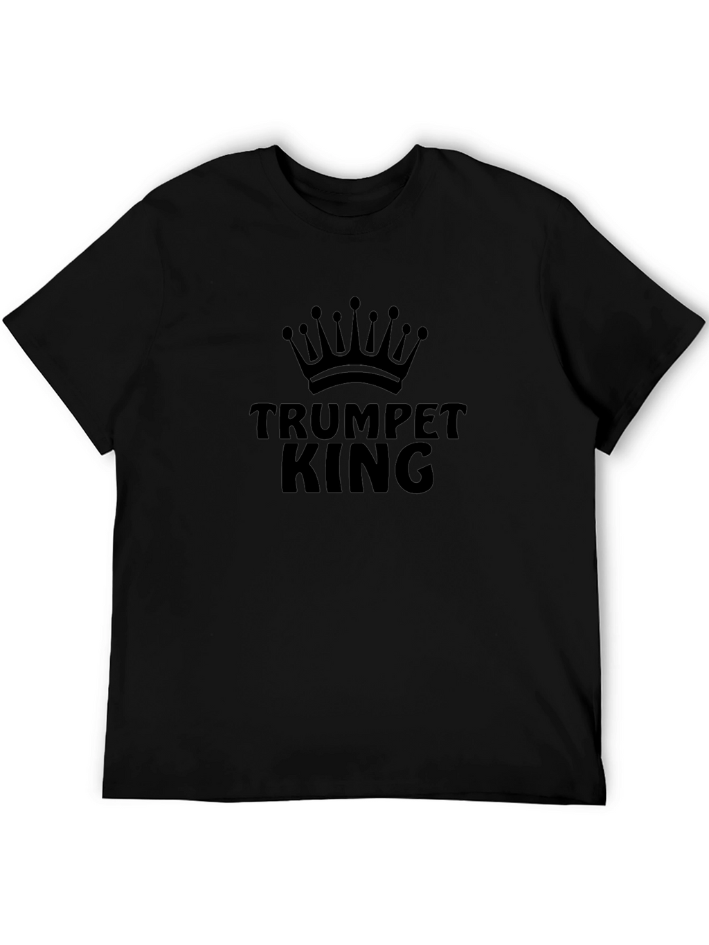 Trumpet King Graphic T-Shirt - Black