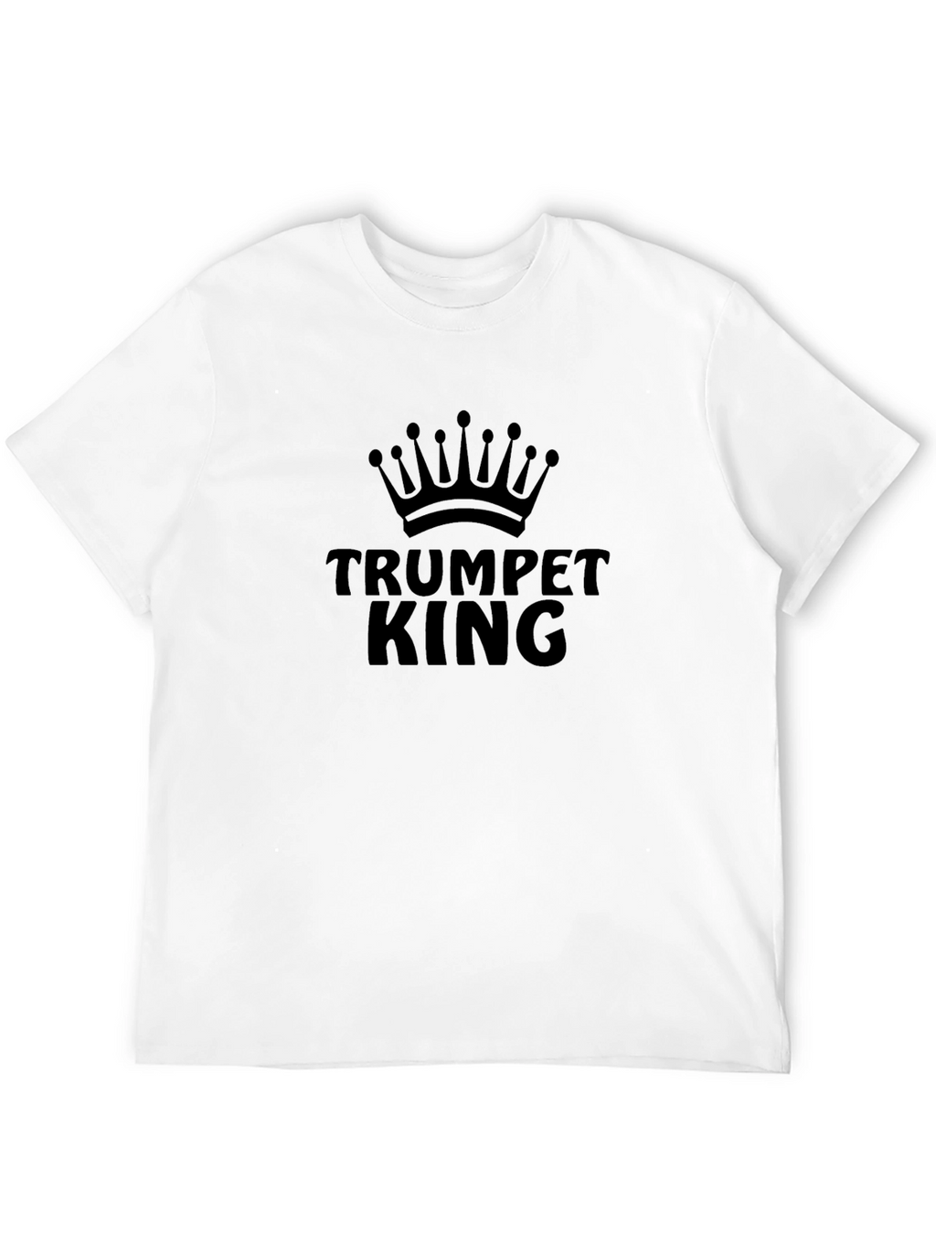 Trumpet King Graphic T-Shirt - Black