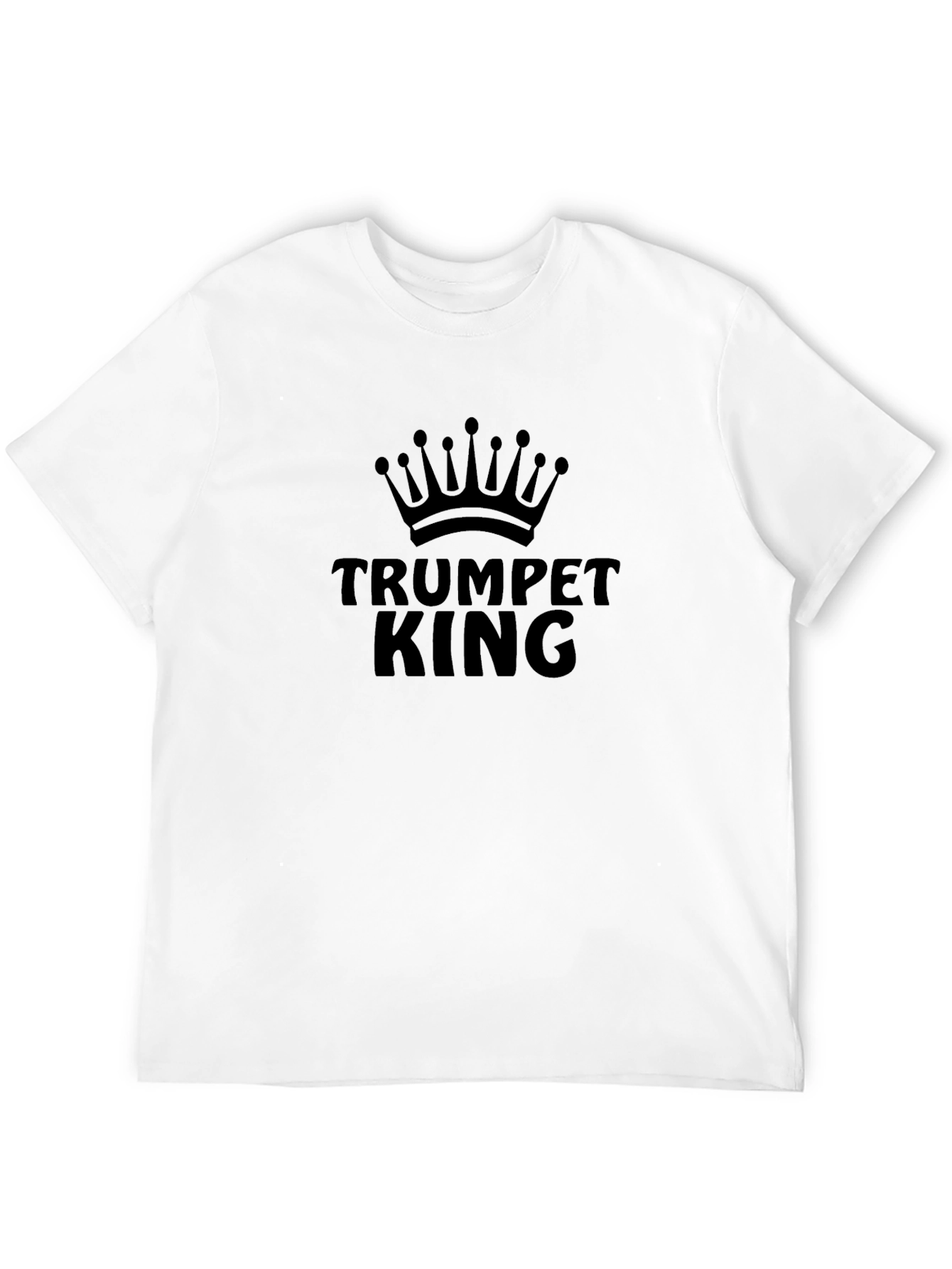 Trumpet King Graphic T-Shirt - Black