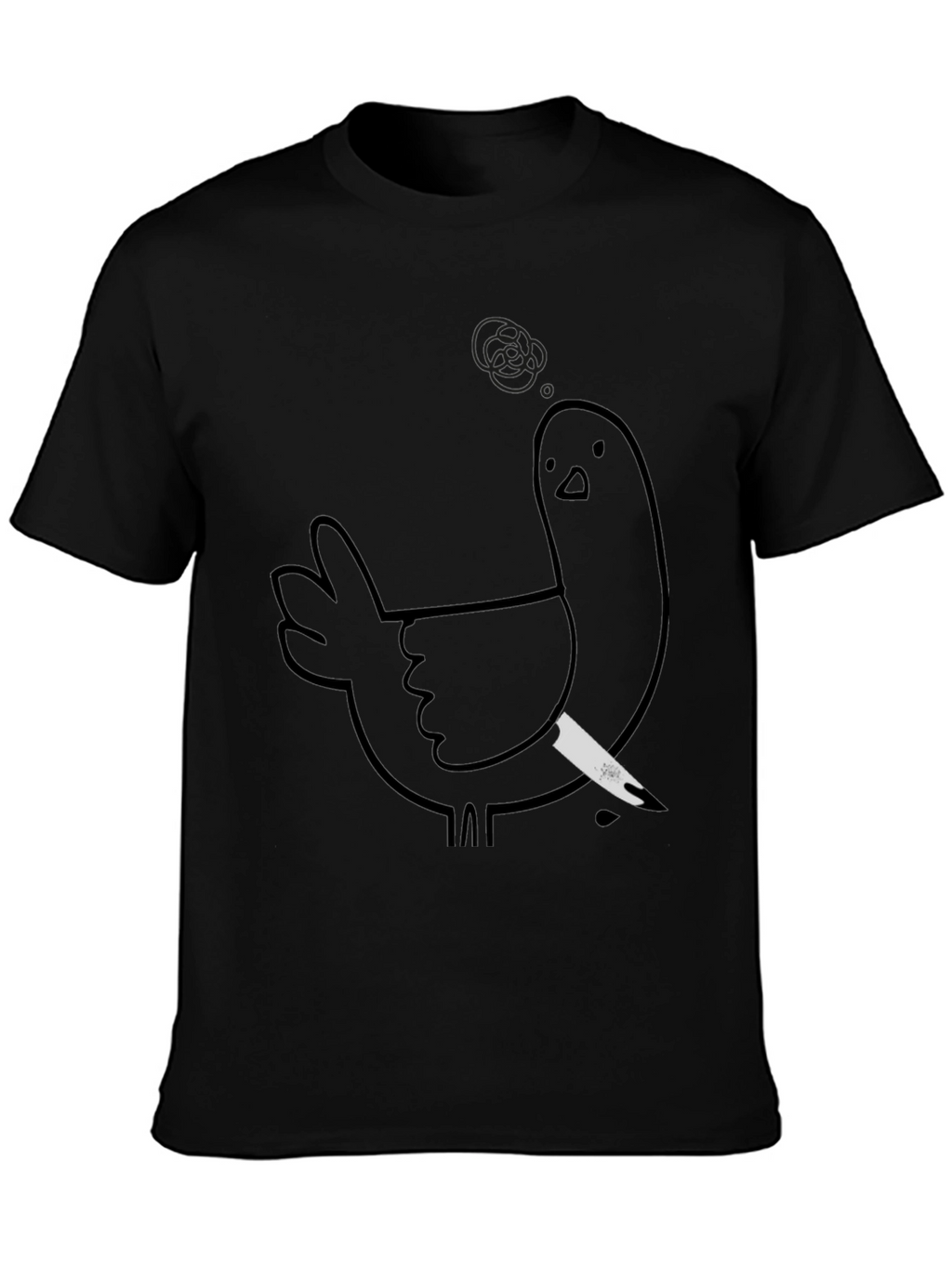 Murderous Chicken Graphic Tee - Black