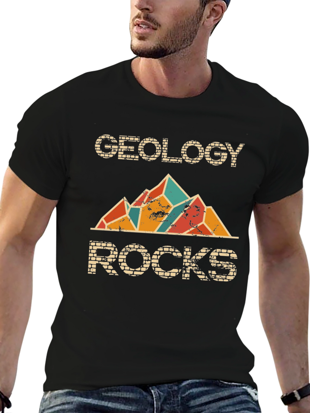 Geology Rocks Graphic Tee - Mens Black T-Shirt