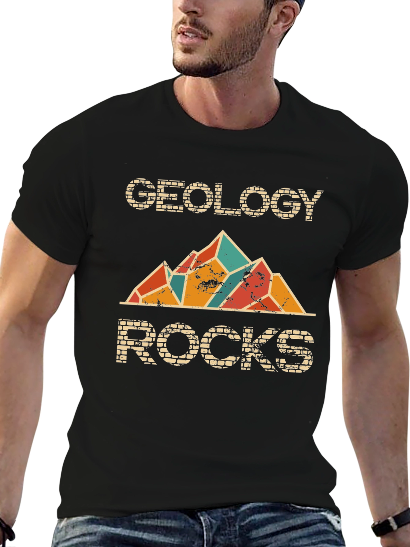 Geology Rocks Graphic Tee - Mens Black T-Shirt