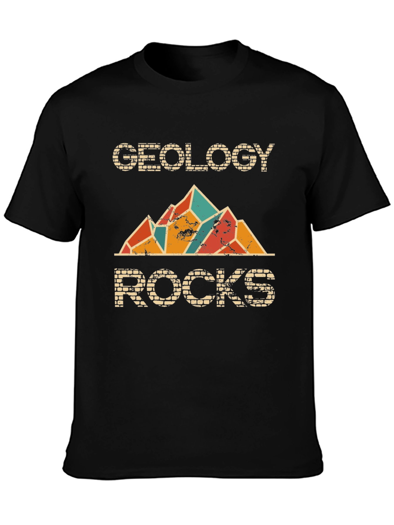 Geology Rocks Graphic Tee - Mens Black T-Shirt