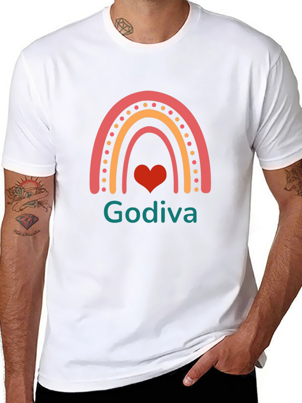 Godiva Rainbow Graphic Tee - Black