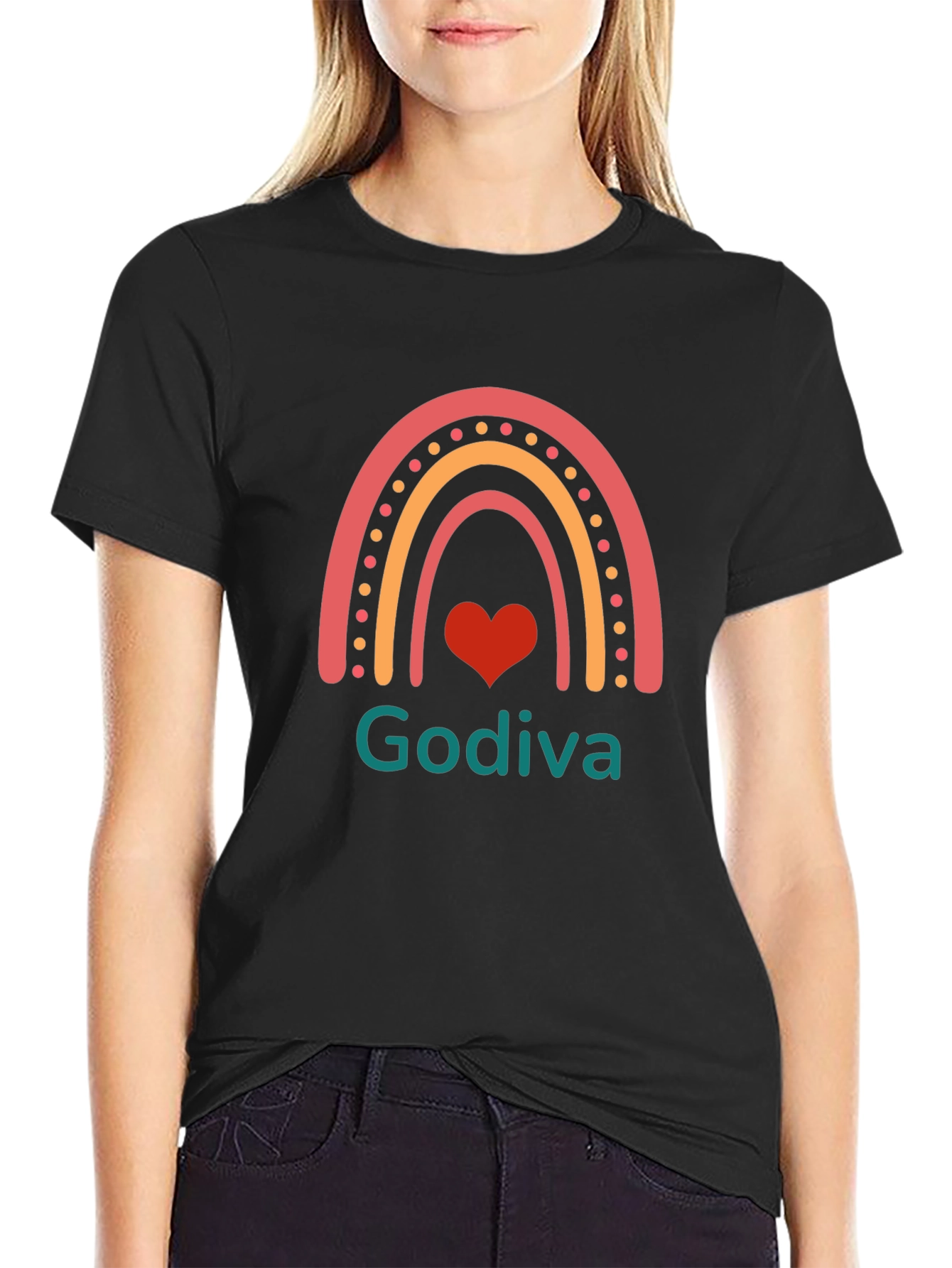 Godiva Rainbow Graphic Tee - Black