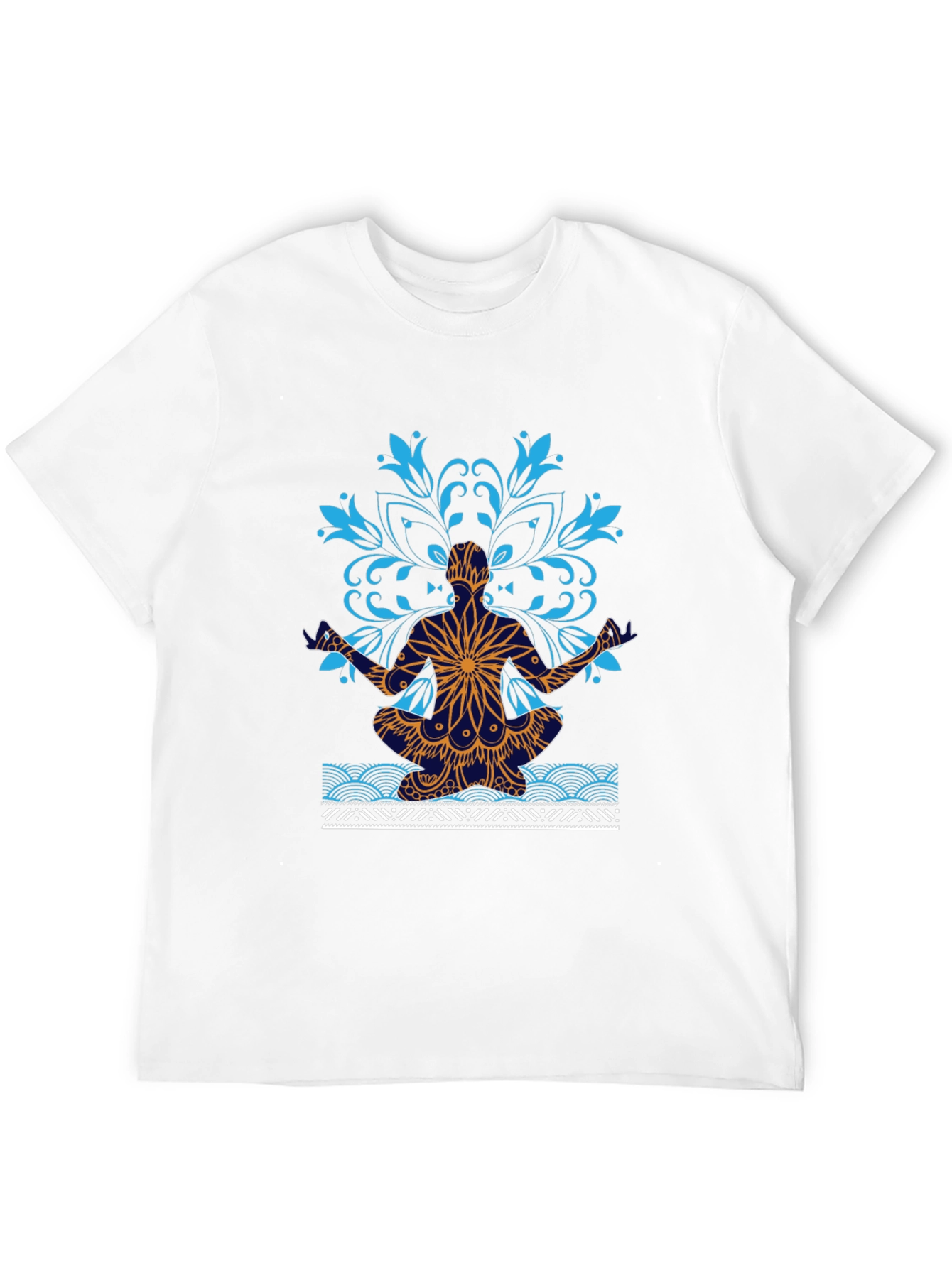 Yoga Mandala Graphic Tee - Meditative Style