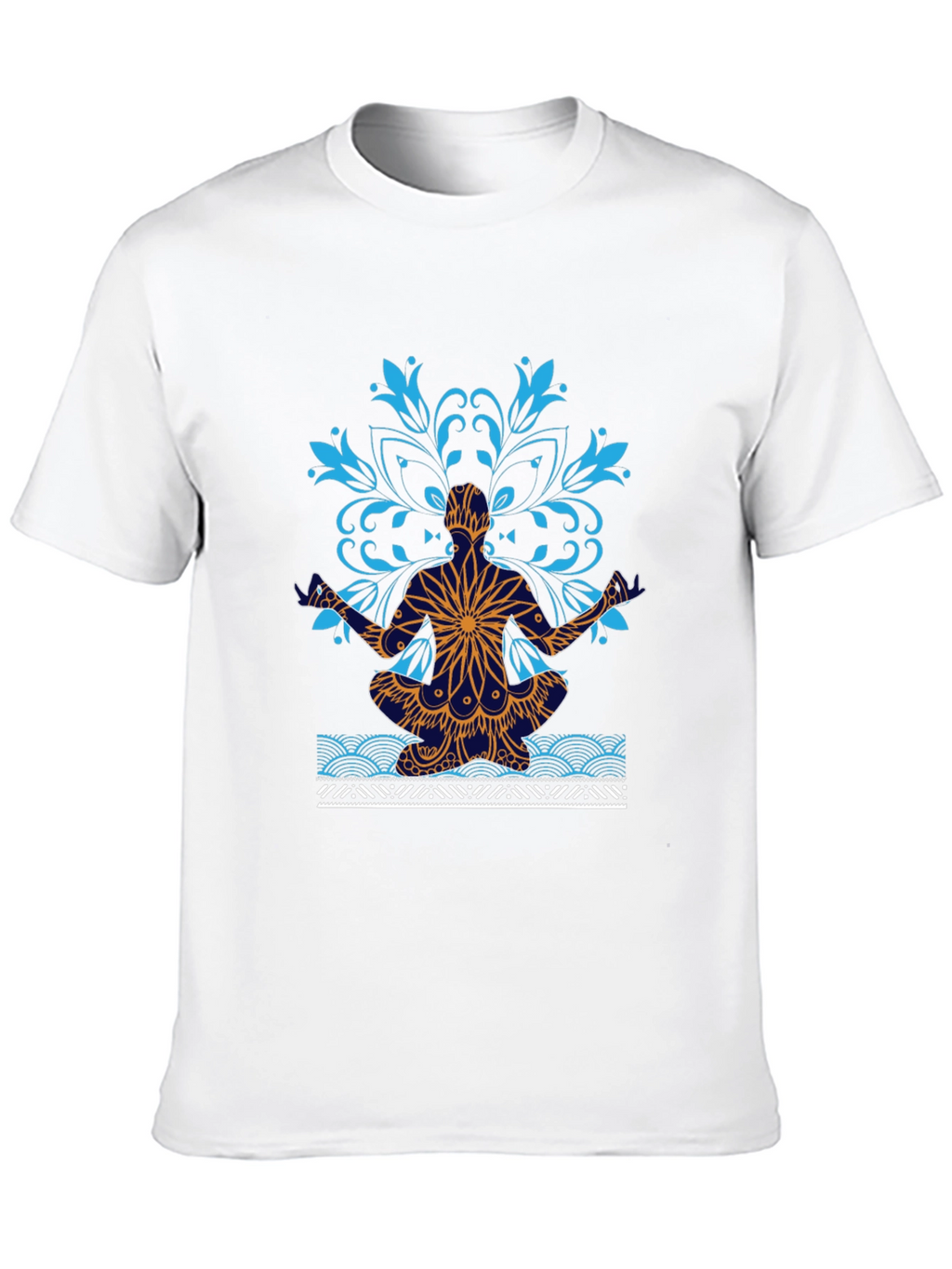 Yoga Mandala Graphic Tee - Meditative Style