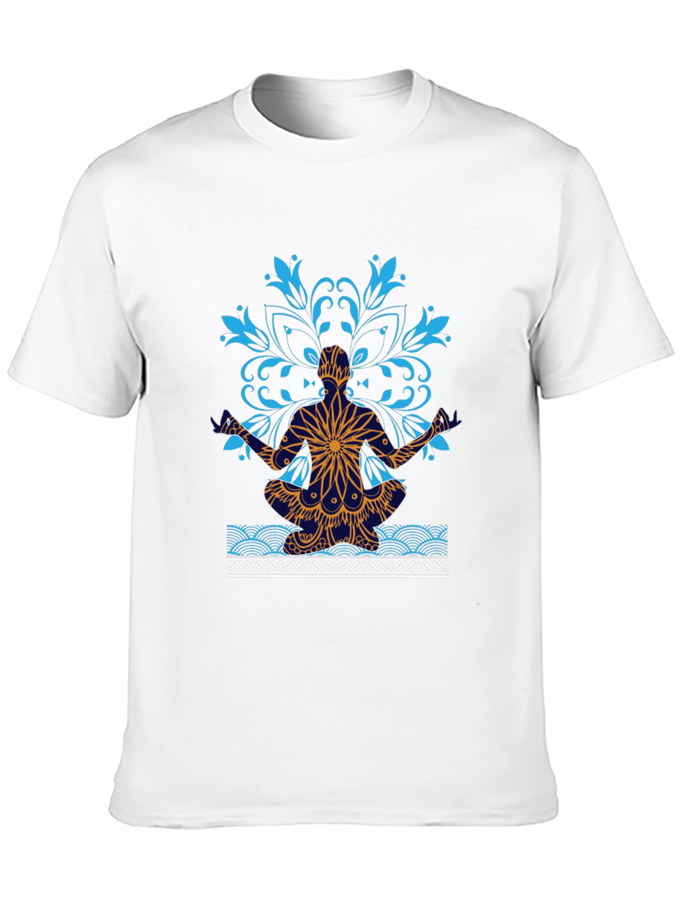 Yoga Mandala Graphic Tee - Meditative Style