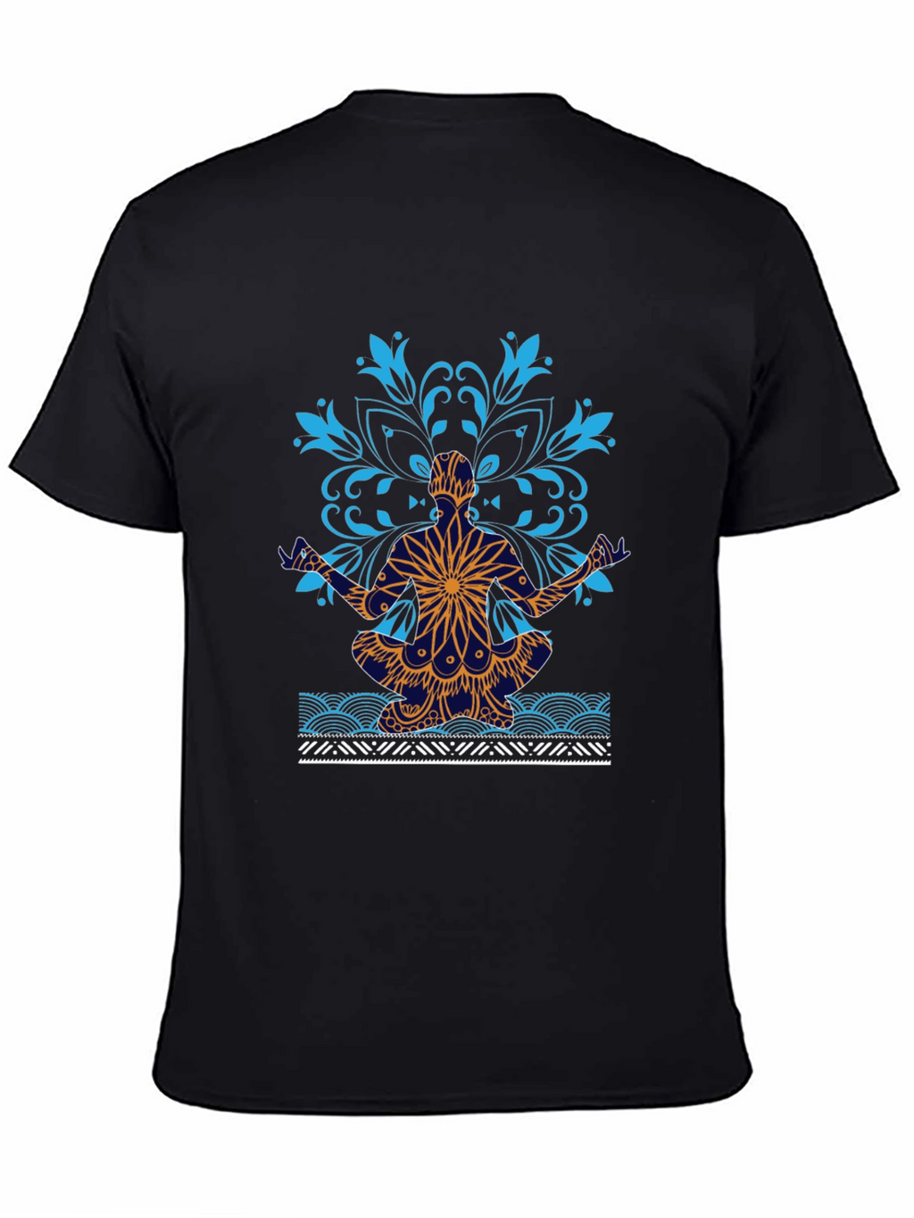 Yoga Mandala Graphic Tee - Meditative Style