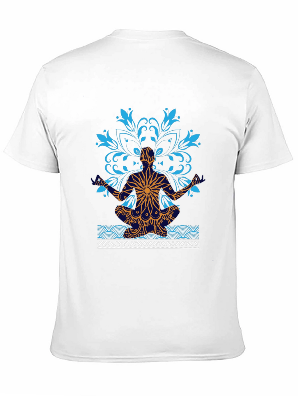 Yoga Mandala Graphic Tee - Meditative Style