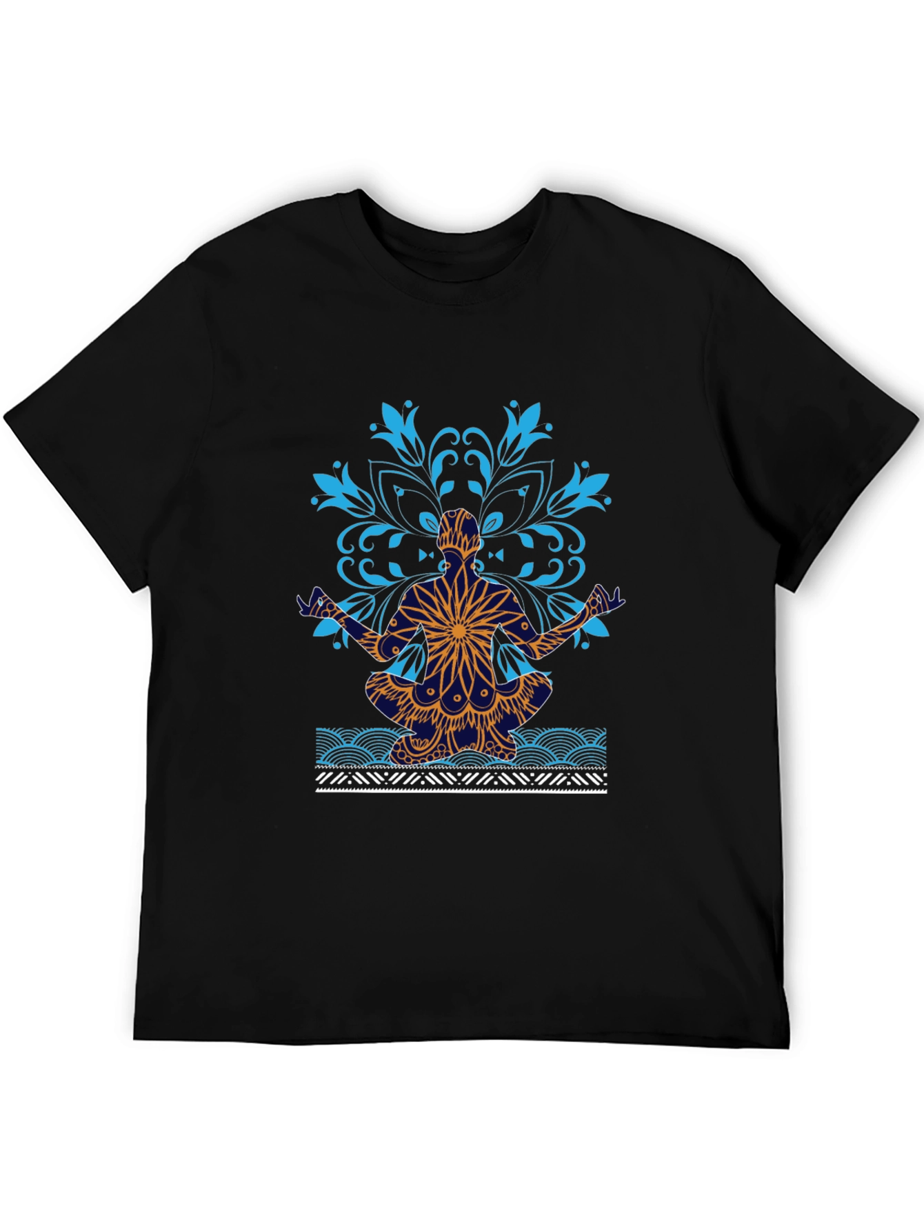 Yoga Mandala Graphic Tee - Meditative Style