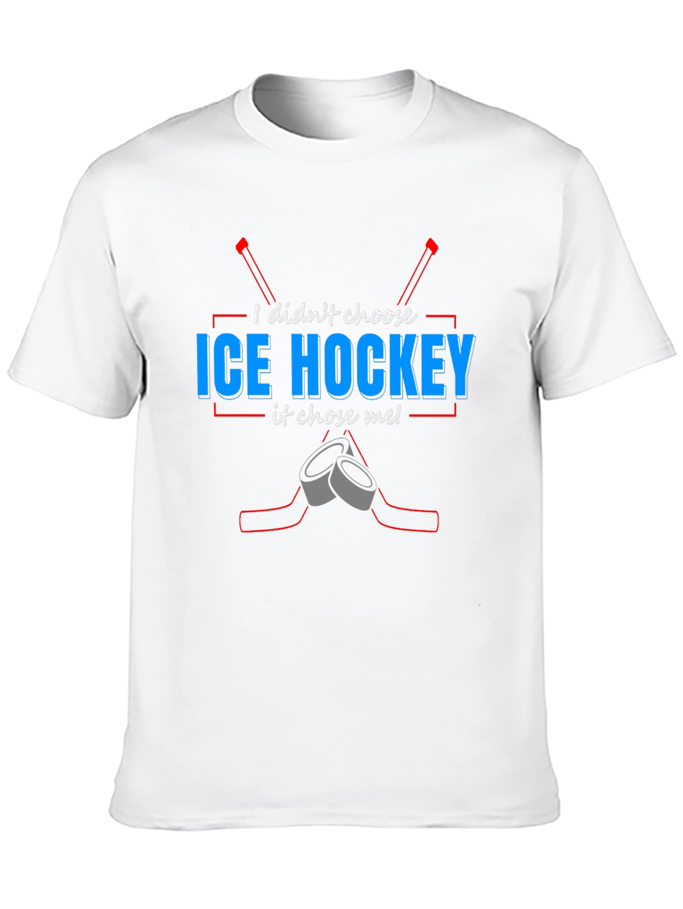 Ice Hockey Chose Me T-Shirt - Black Tee