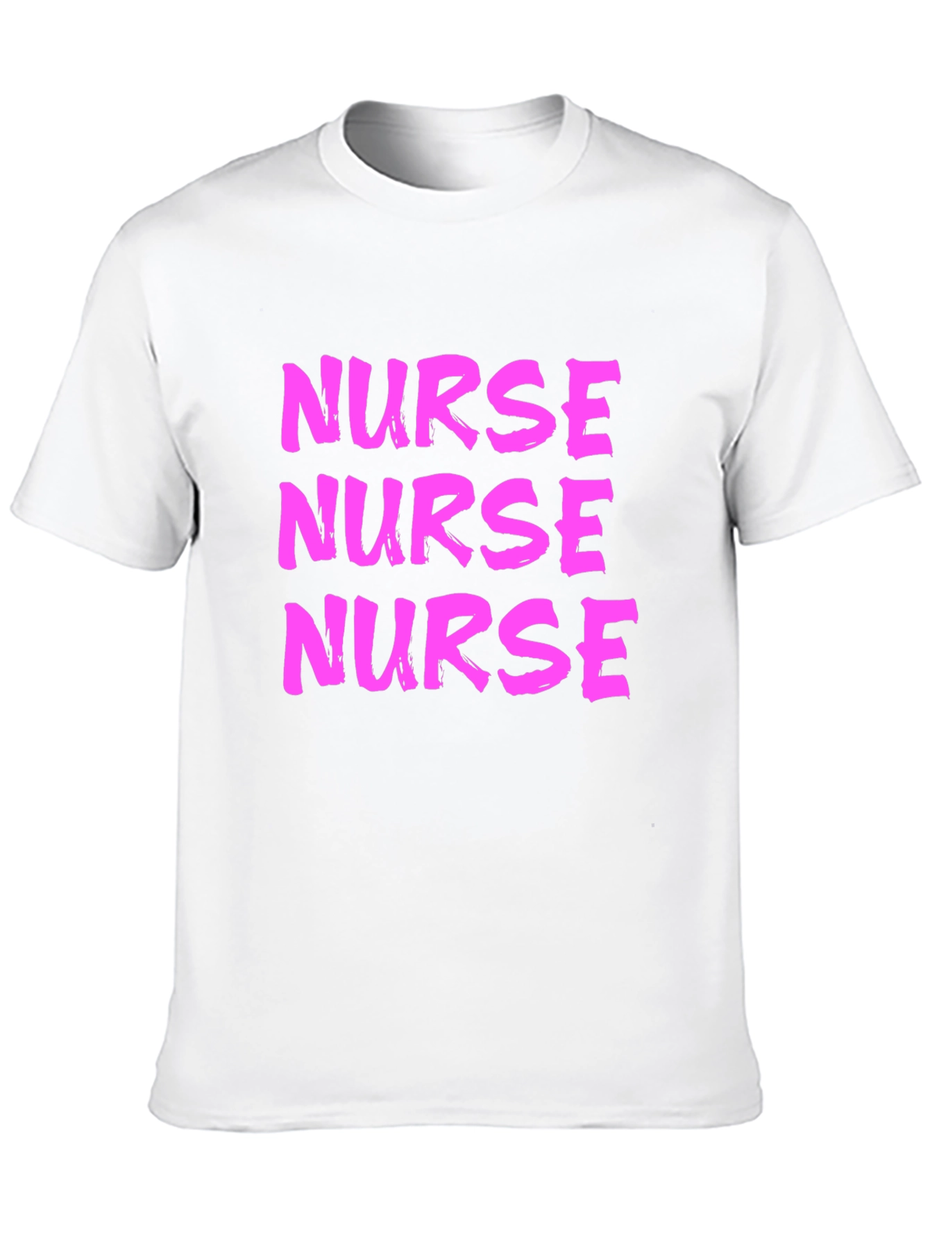 Nurse T-Shirt - Bold Pink Graphic Tee