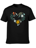 Bride Floral Heart T-Shirt - Wedding Day Apparel