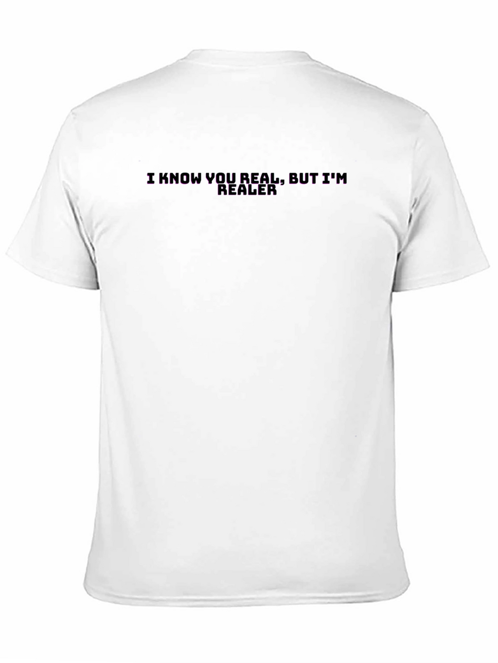 I Know You Real Mens Black Graphic Tee
