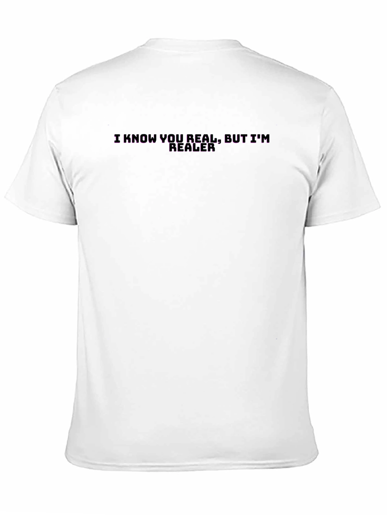 I Know You Real Mens Black Graphic Tee