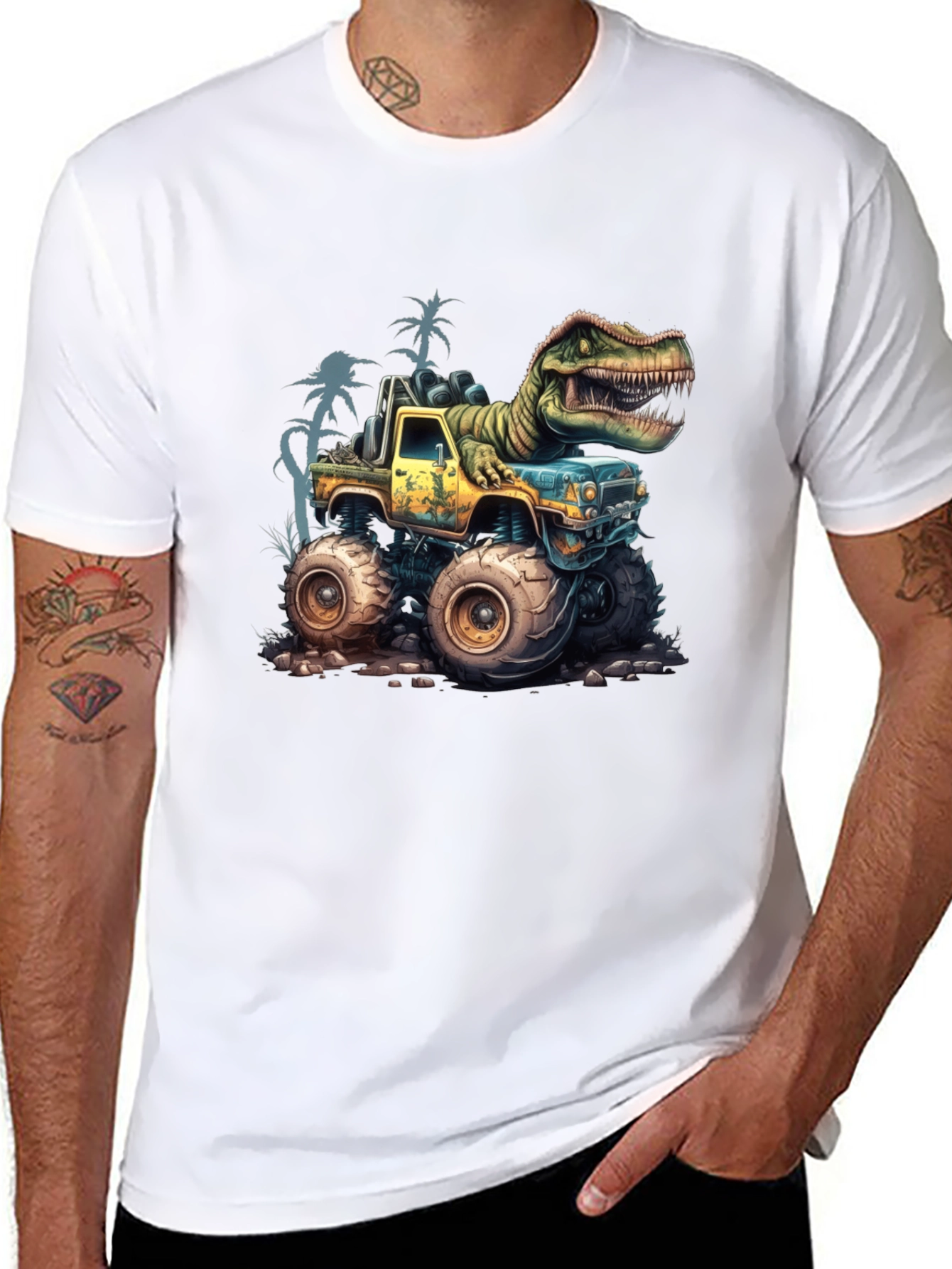 Dino Truck Graphic Tee
