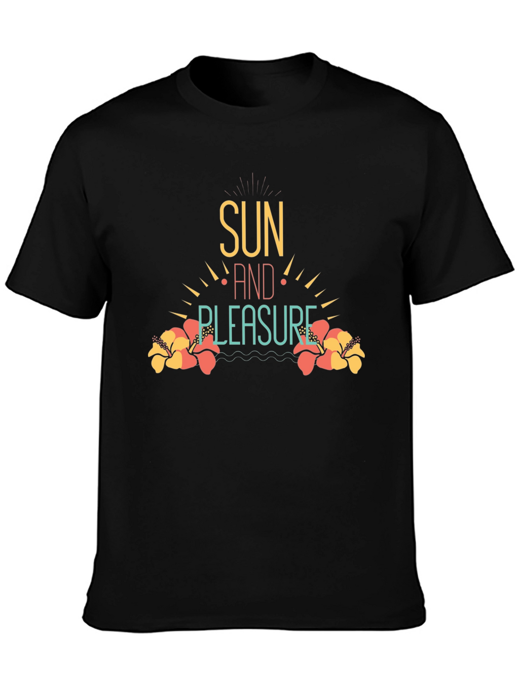 Sun and Pleasure Black T-Shirt