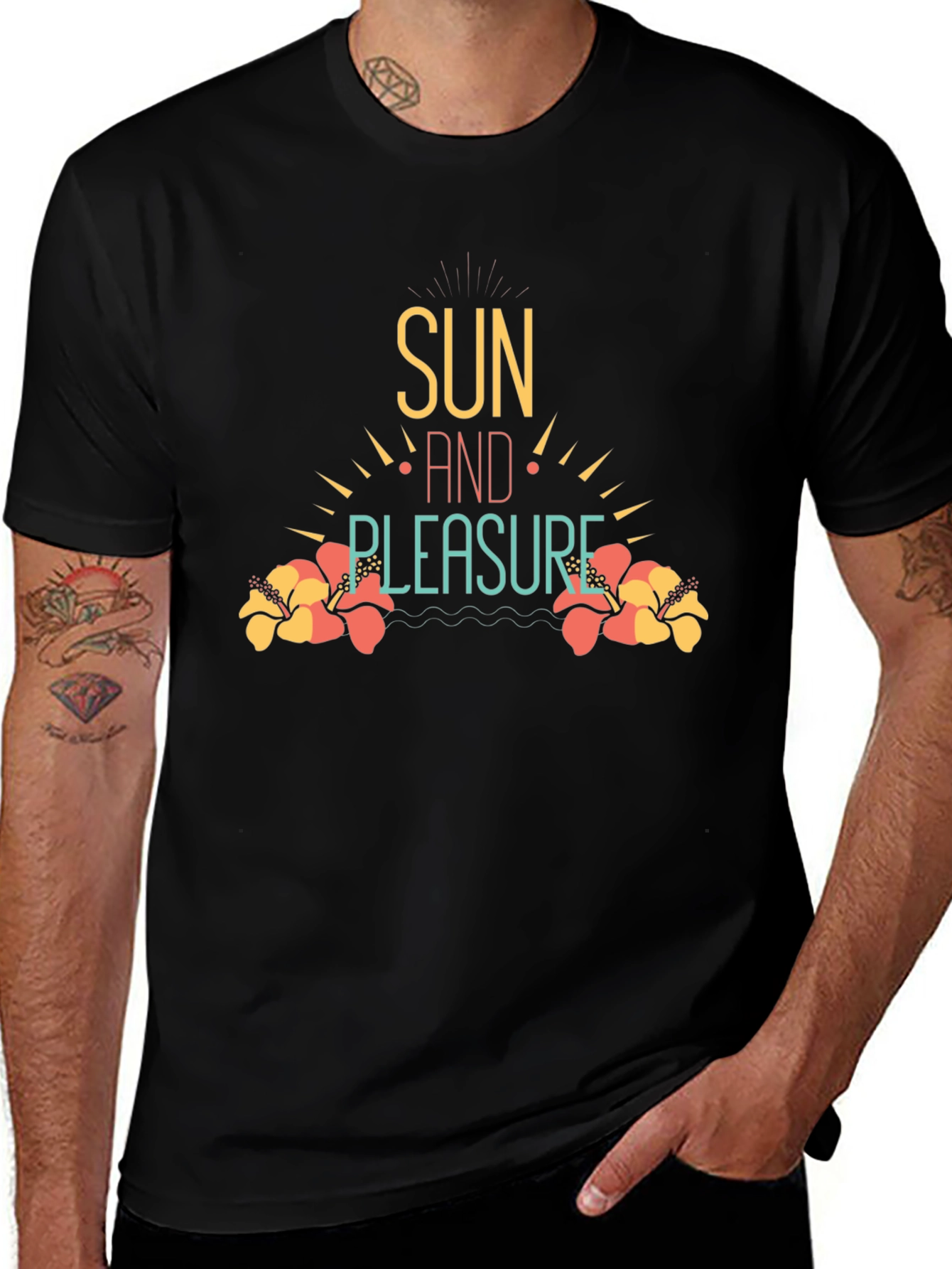 Sun and Pleasure Black T-Shirt