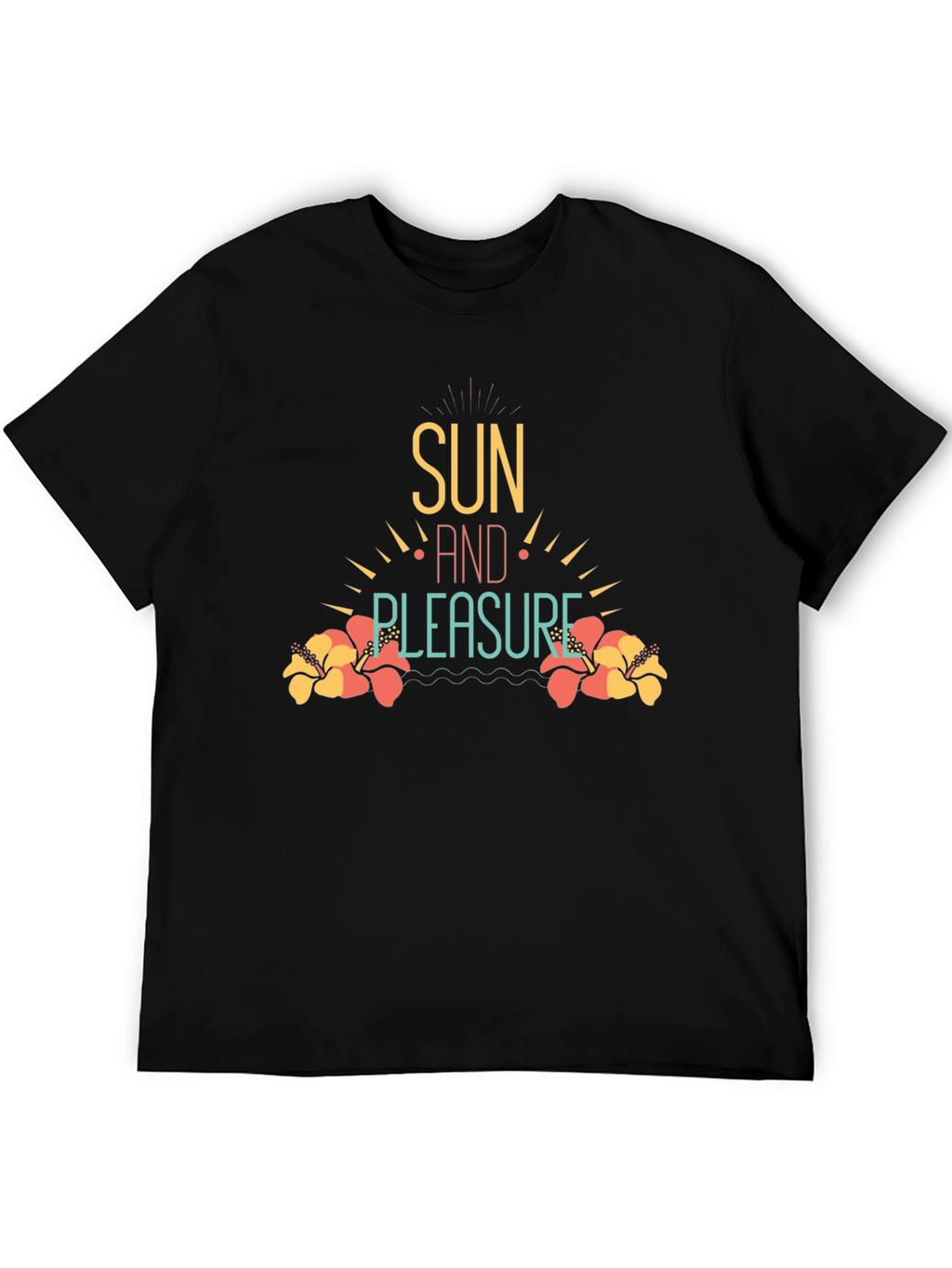 Sun and Pleasure Black T-Shirt