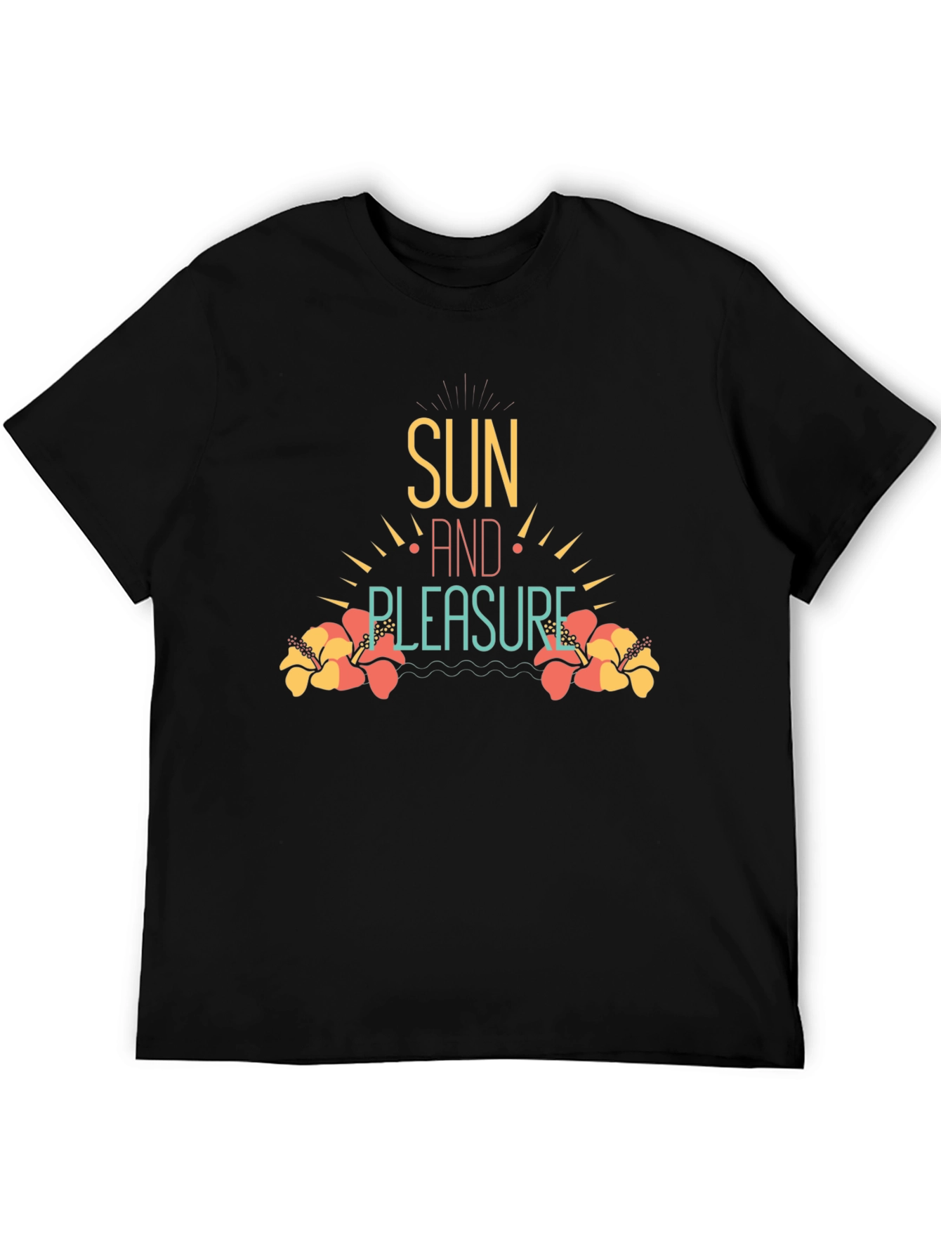 Sun and Pleasure Black T-Shirt
