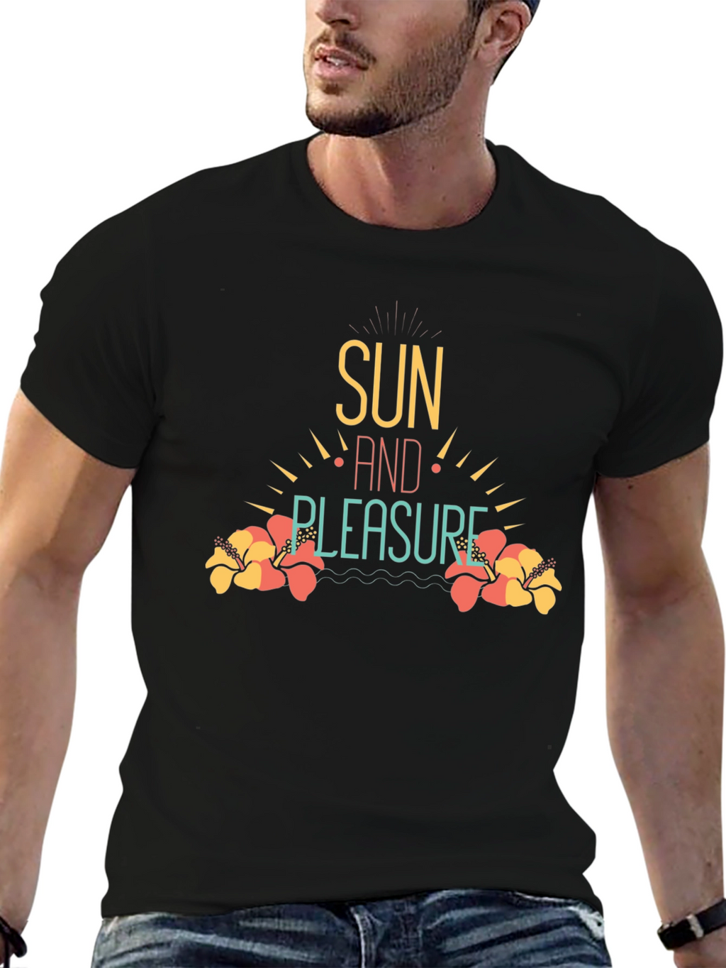 Sun and Pleasure Black T-Shirt