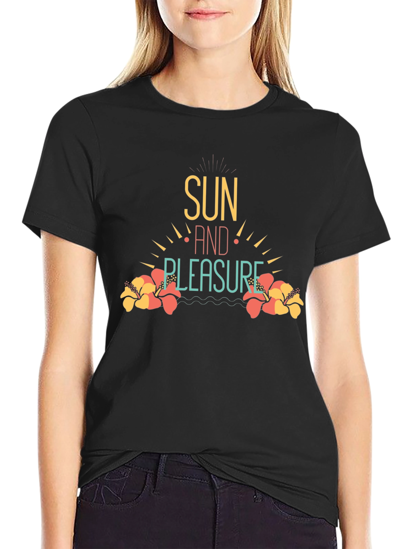 Sun and Pleasure Black T-Shirt