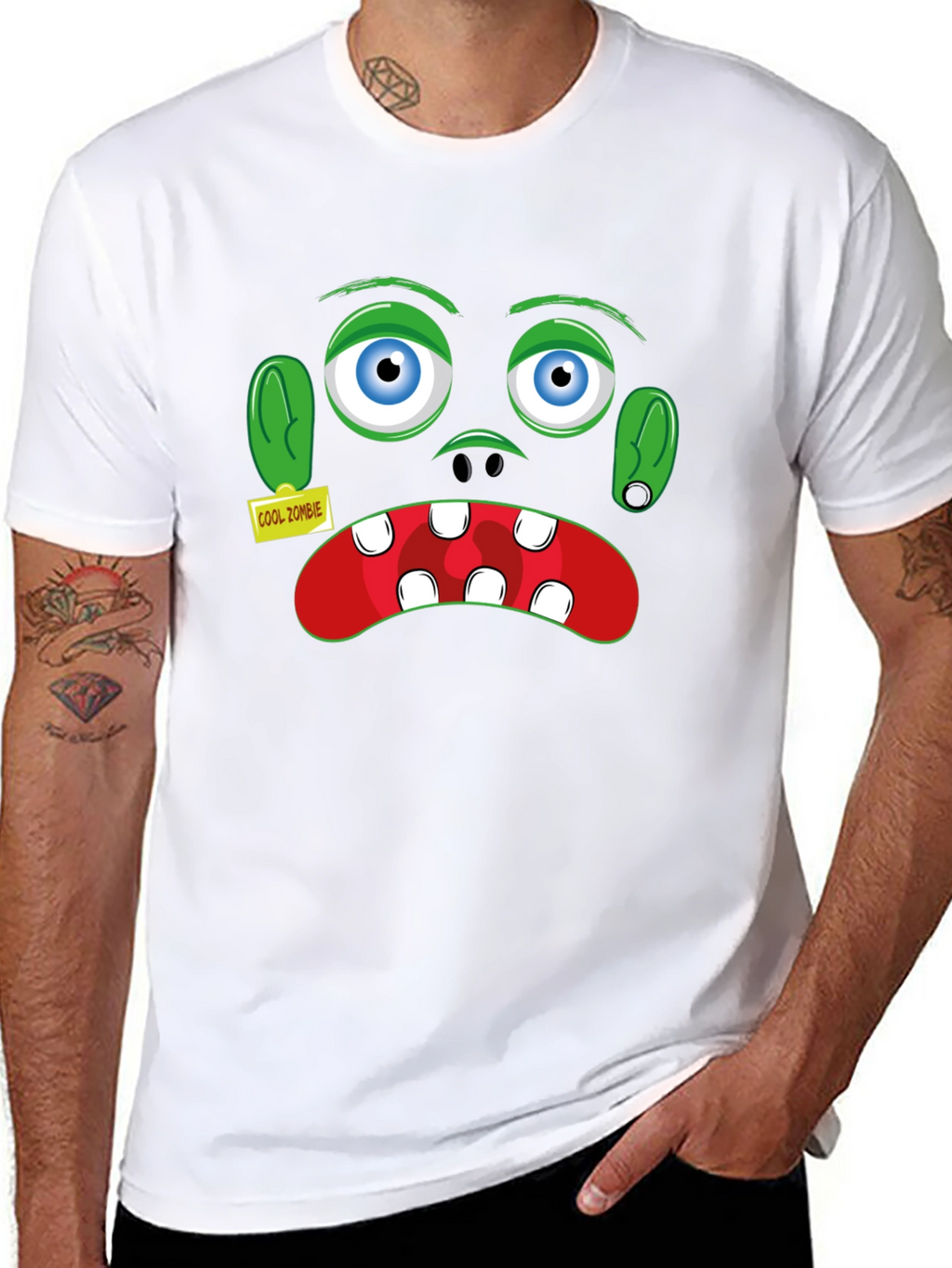 Cool Zombie Graphic T-Shirt - Halloween