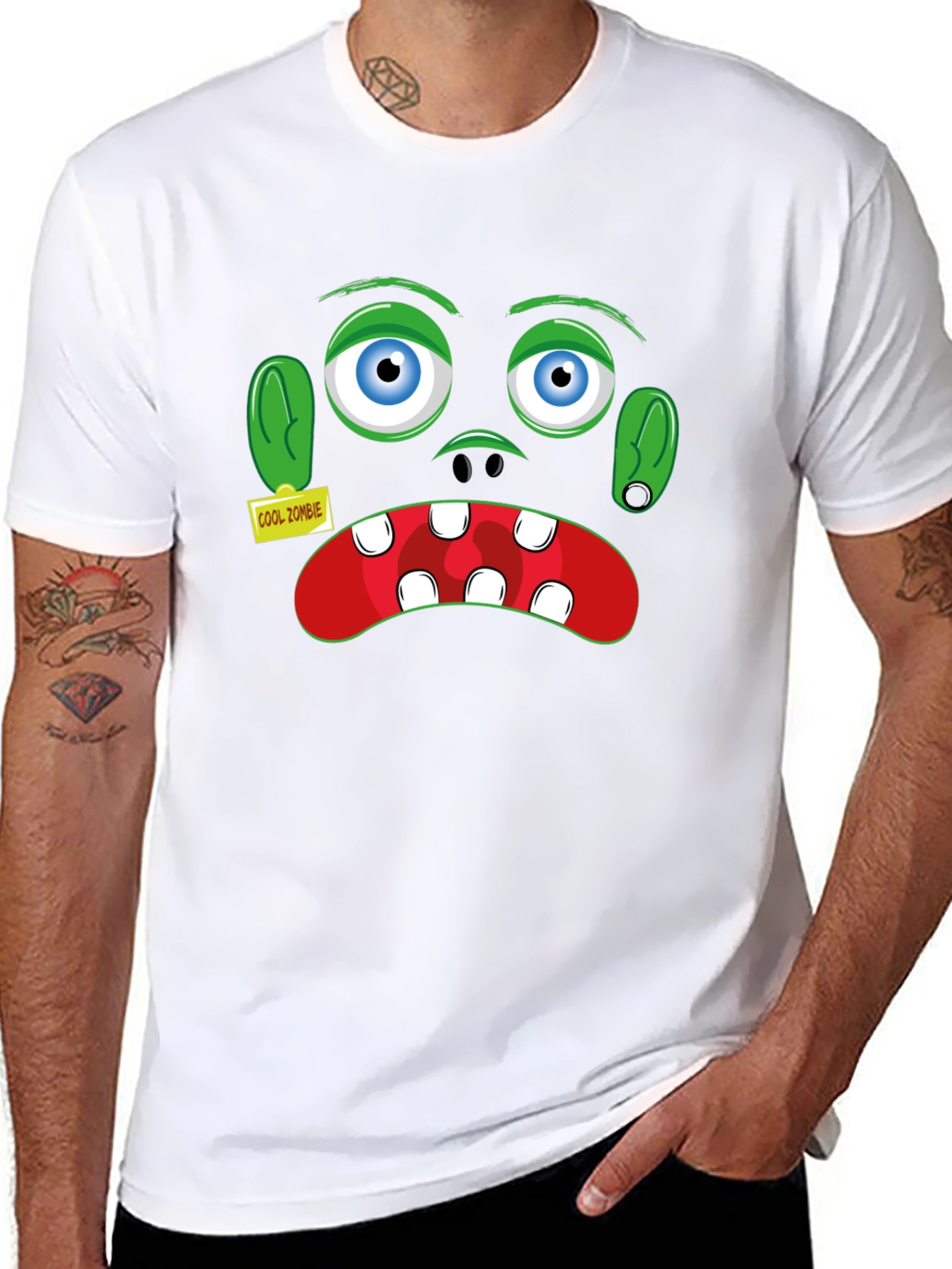 Cool Zombie Graphic T-Shirt - Halloween