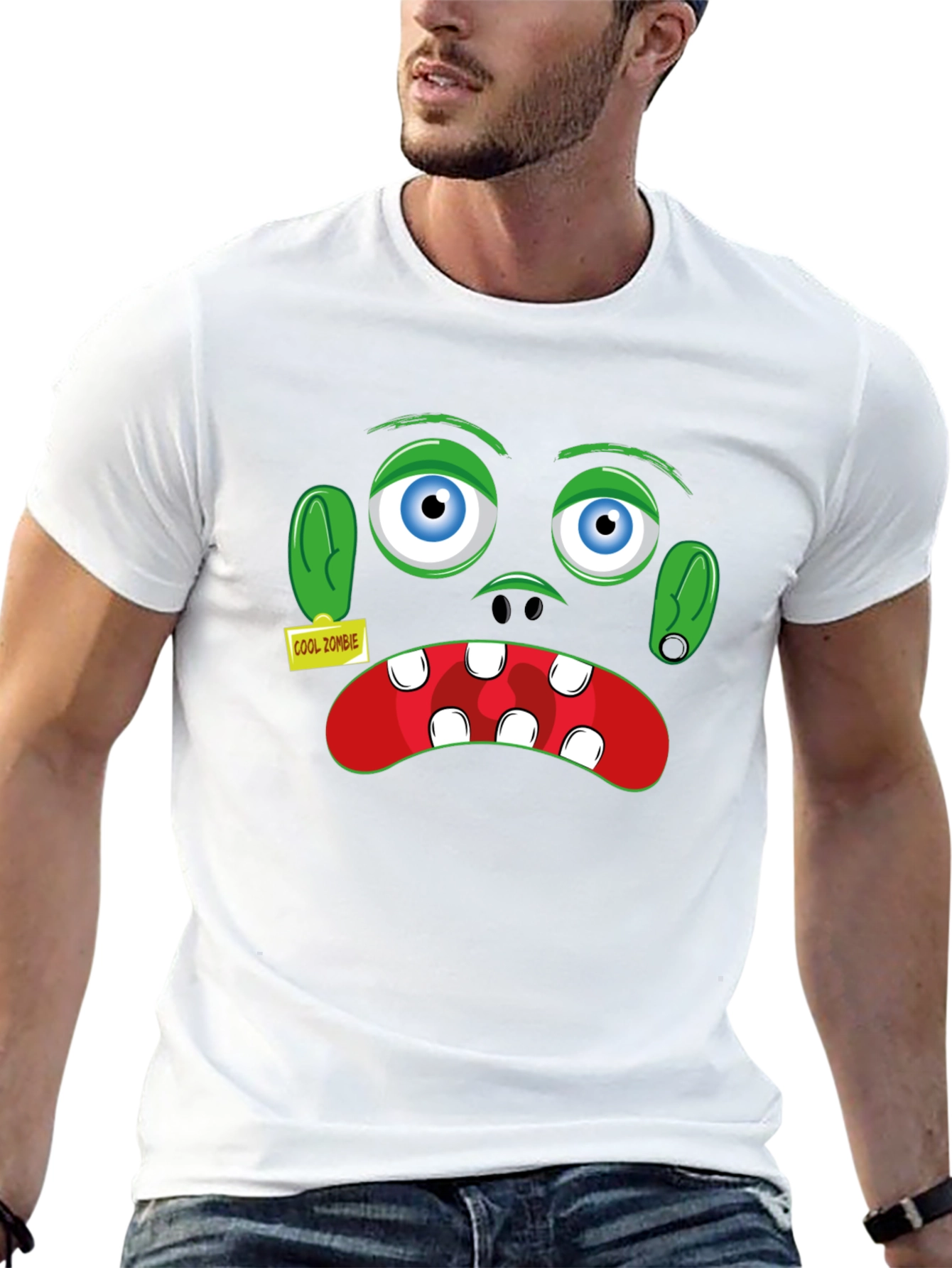 Cool Zombie Graphic T-Shirt - Halloween
