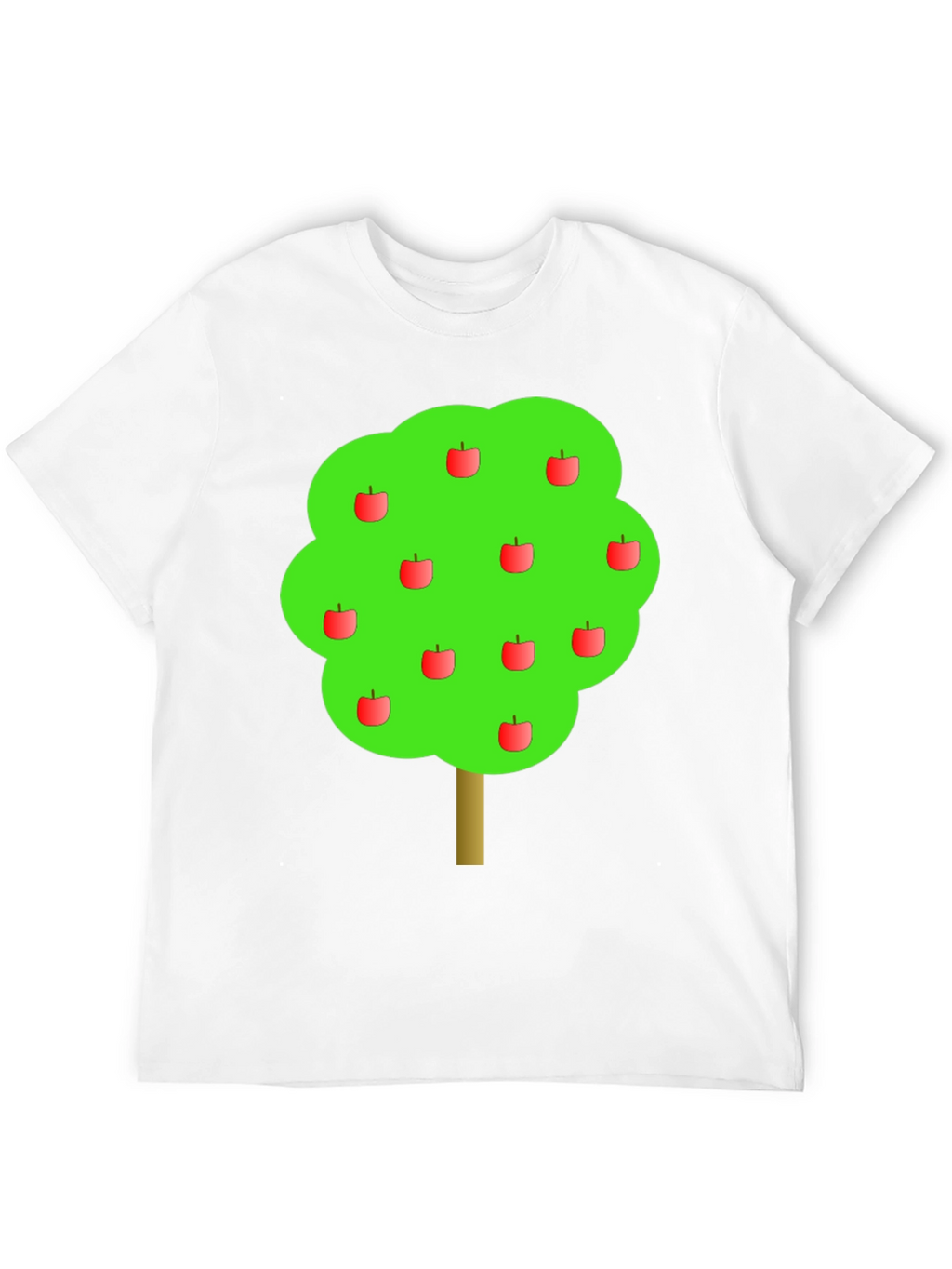 Apple Tree Graphic Black T-Shirt
