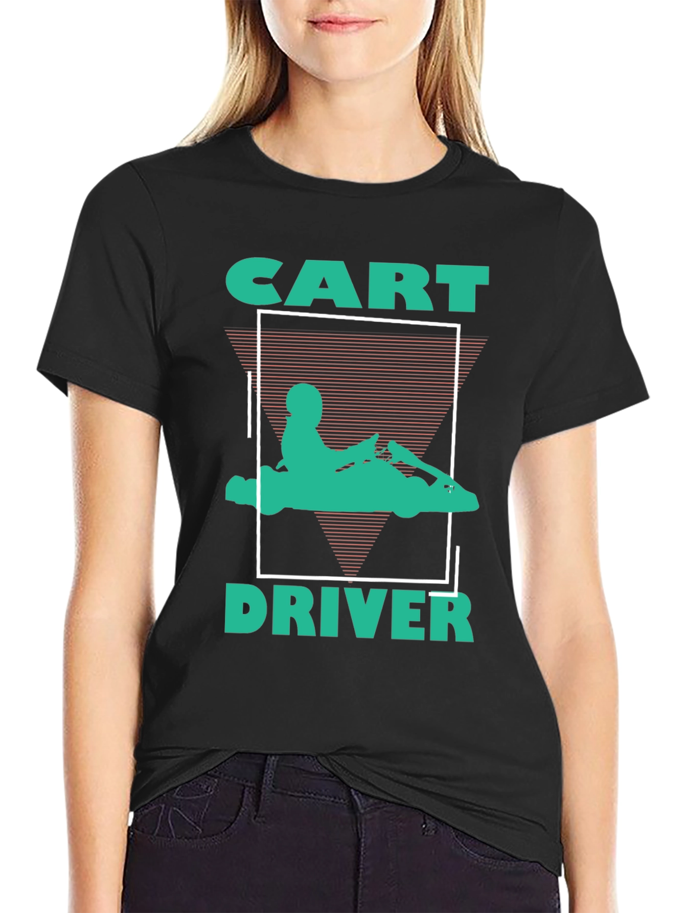 Retro Style Kart Driver Tee - Cool Racing Design