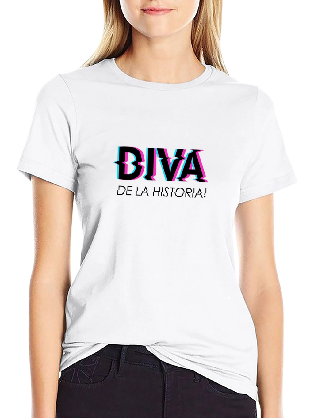 Diva De La Historia Black T-Shirt