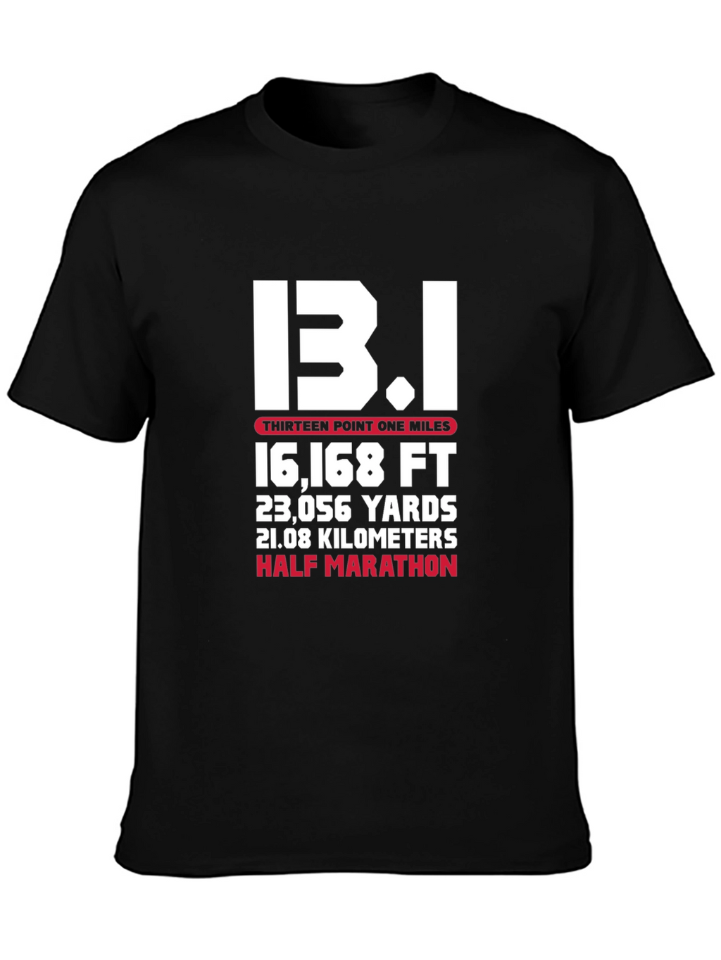 13.1 Half Marathon Graphic Tee - Black