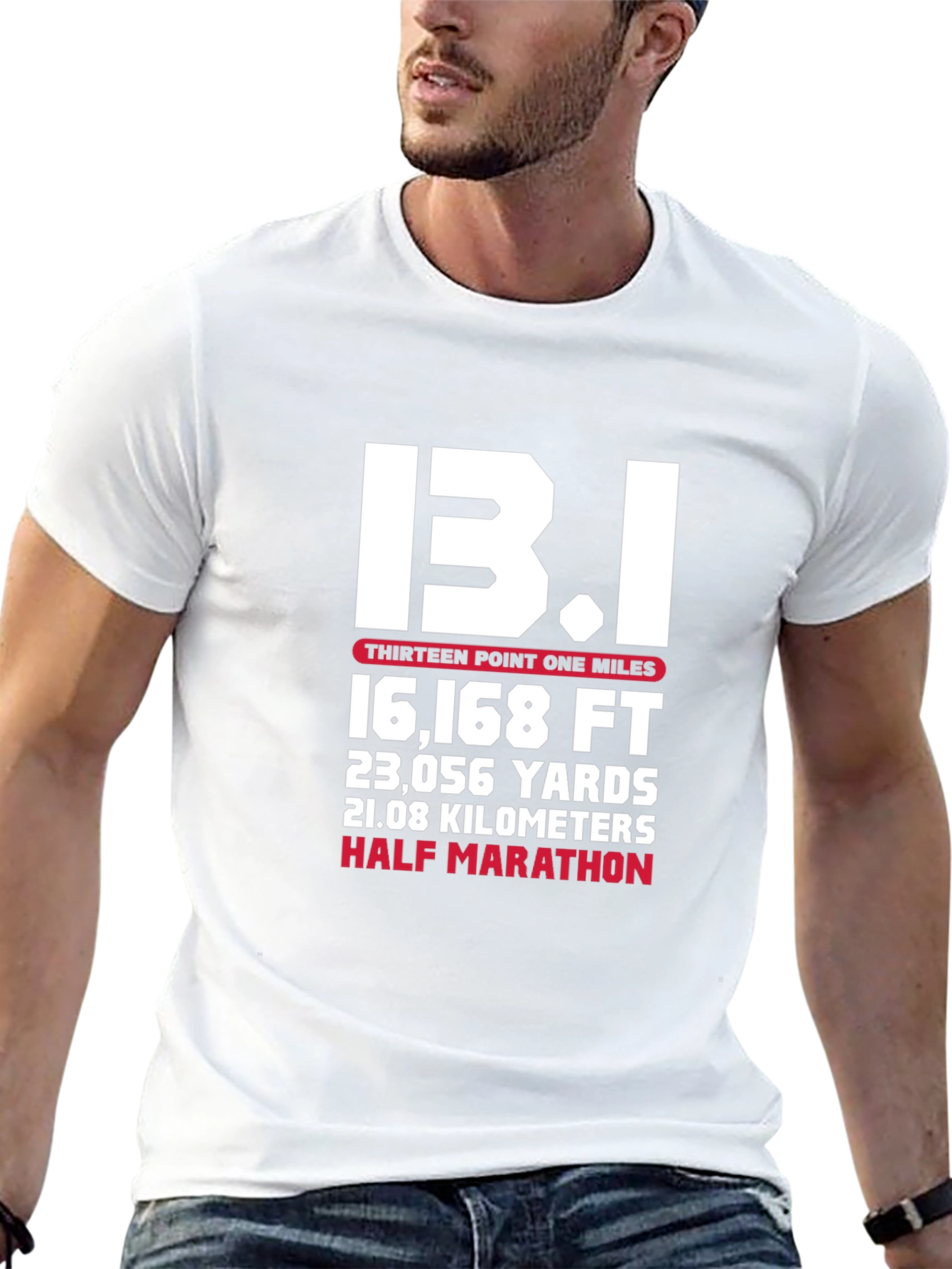 13.1 Half Marathon Graphic Tee - Black