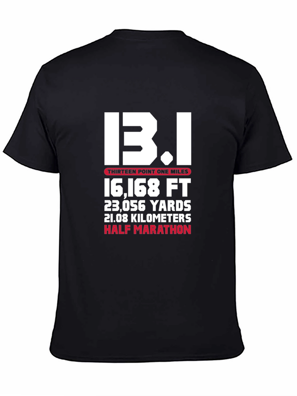 13.1 Half Marathon Graphic Tee - Black