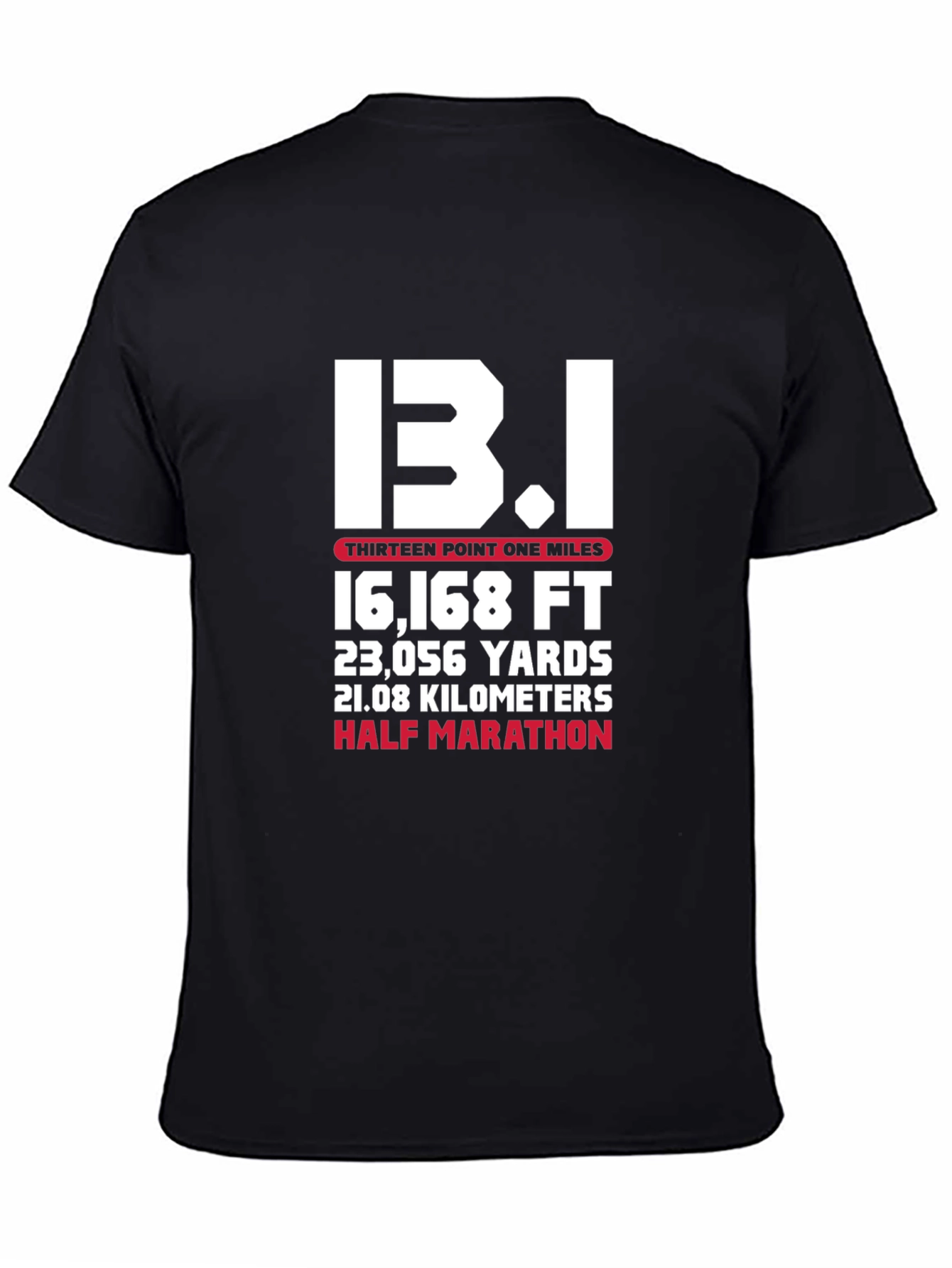 13.1 Half Marathon Graphic Tee - Black