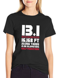 13.1 Half Marathon Graphic Tee - Black