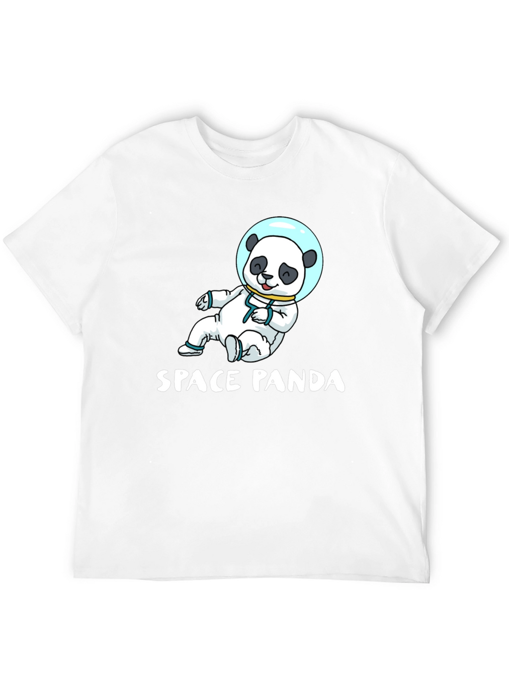 Space Panda Graphic T-Shirt - Black Cotton Tee