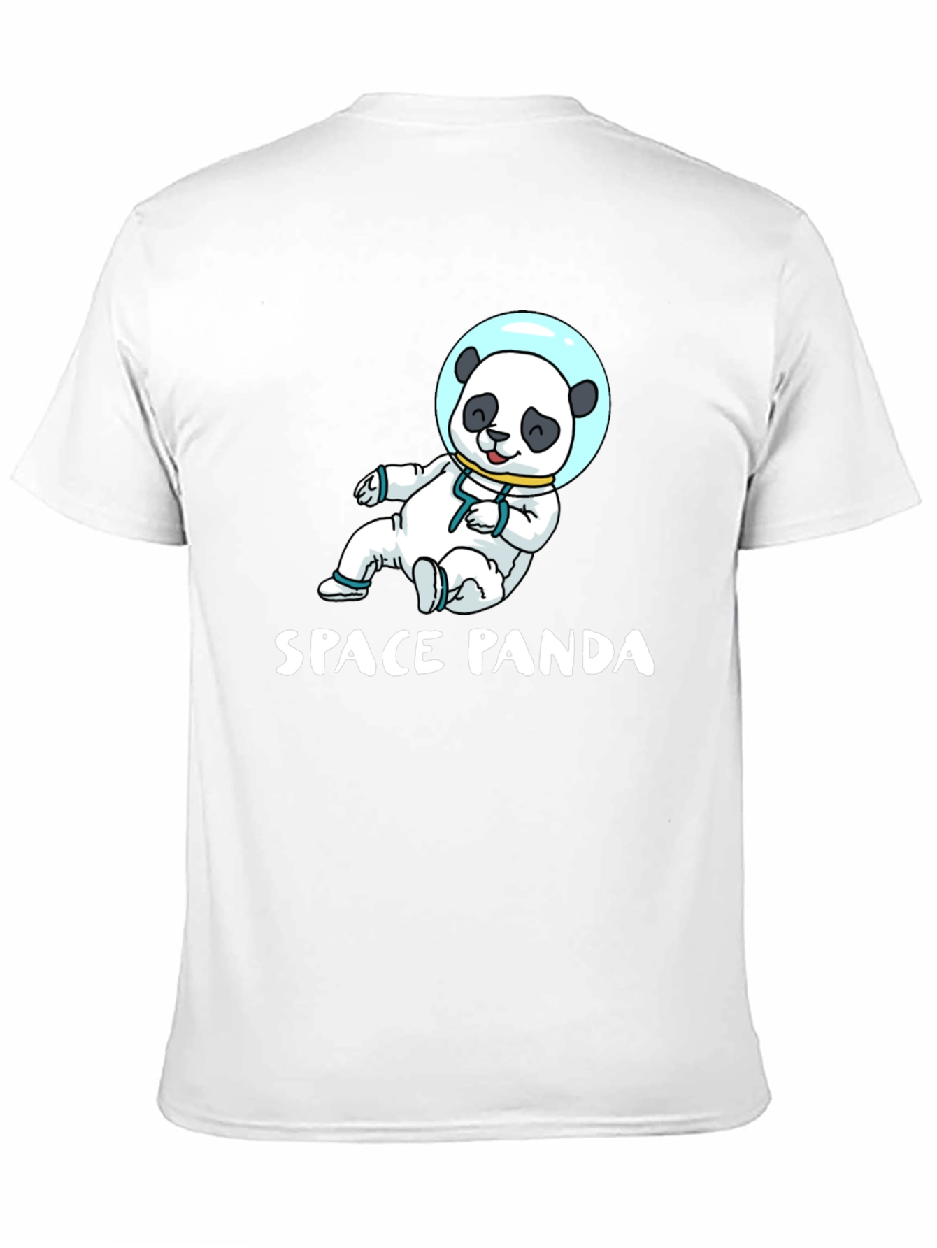 Space Panda Graphic T-Shirt - Black Cotton Tee