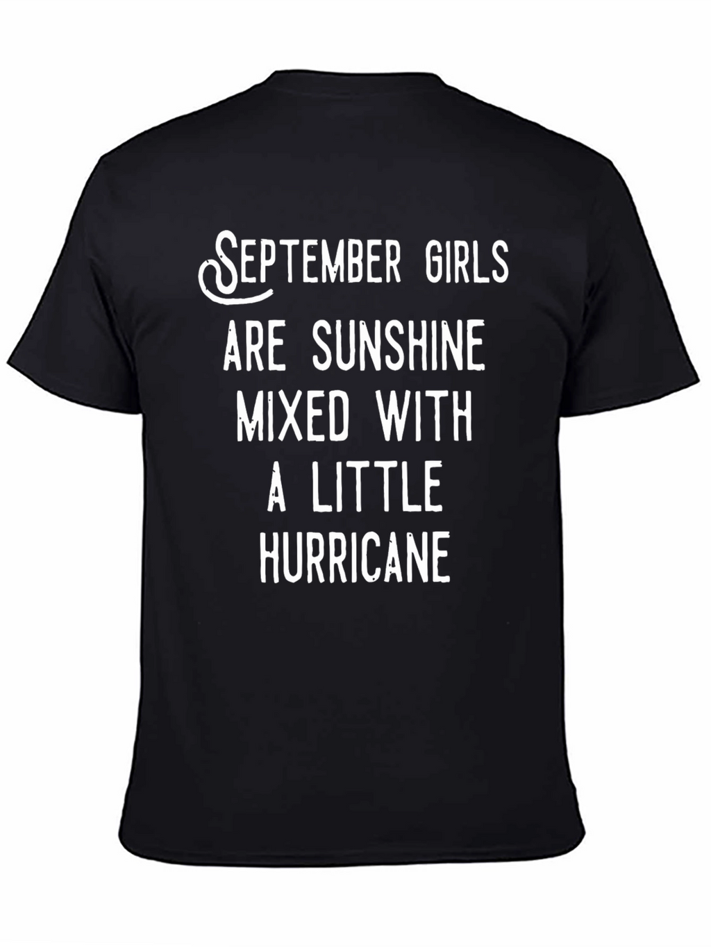 September Girls Sunshine Hurricane Black T-Shirt