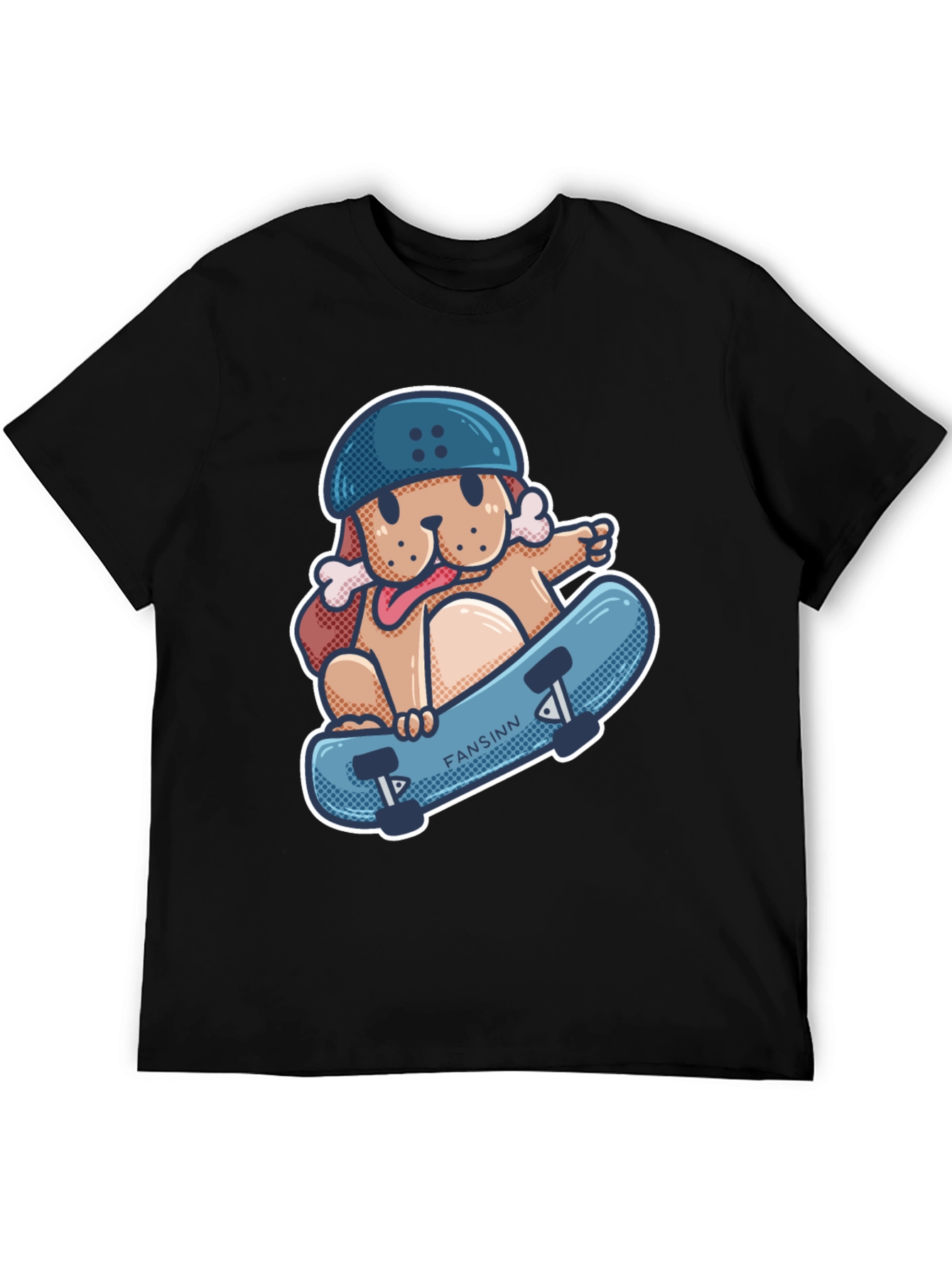 Dog Skateboard T-Shirt - Cool Graphic Tee