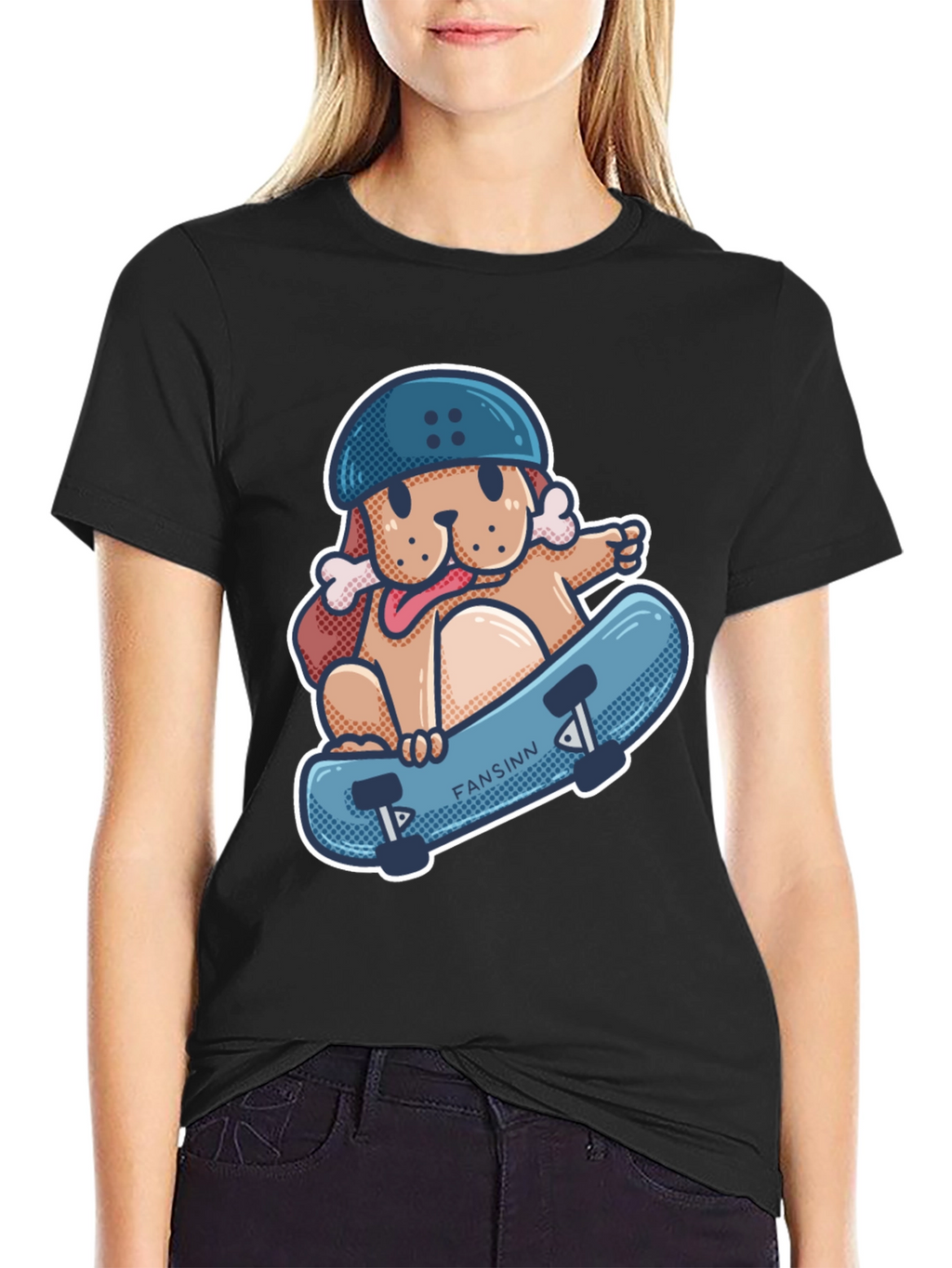 Dog Skateboard T-Shirt - Cool Graphic Tee