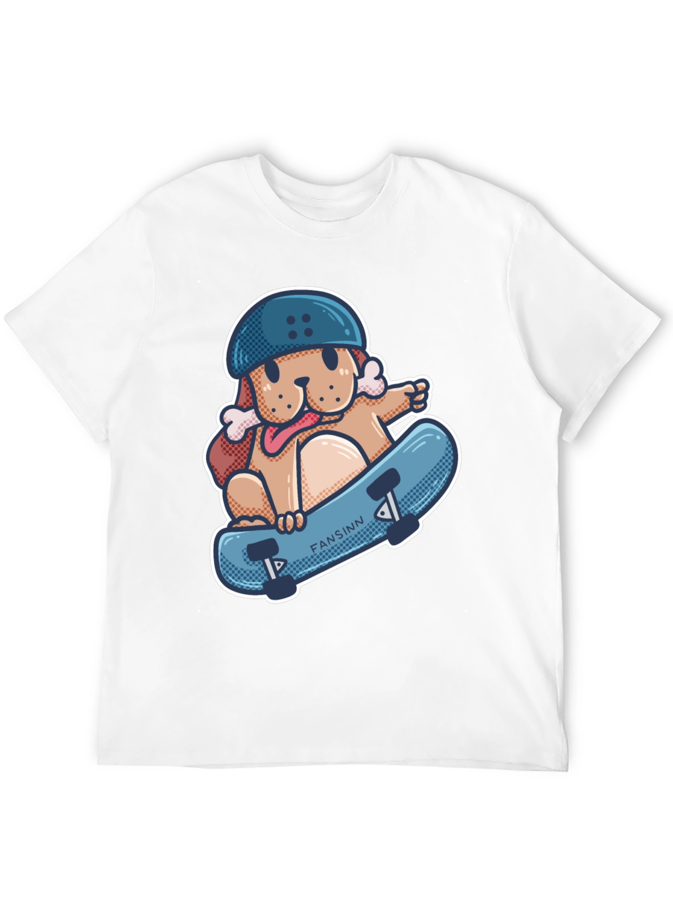 Dog Skateboard T-Shirt - Cool Graphic Tee
