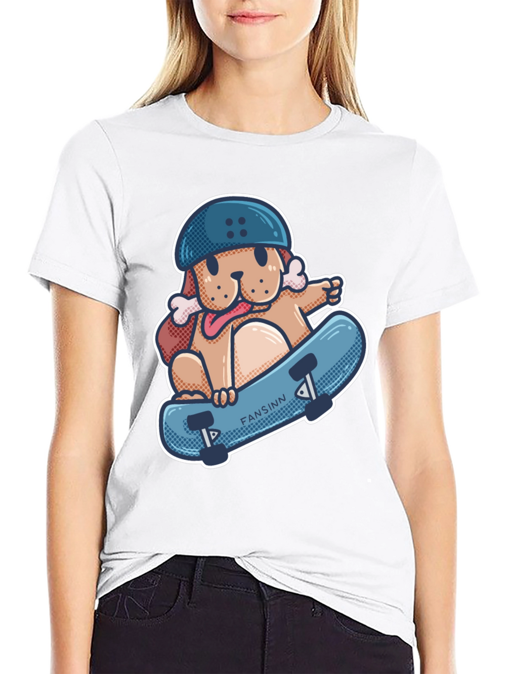 Dog Skateboard T-Shirt - Cool Graphic Tee