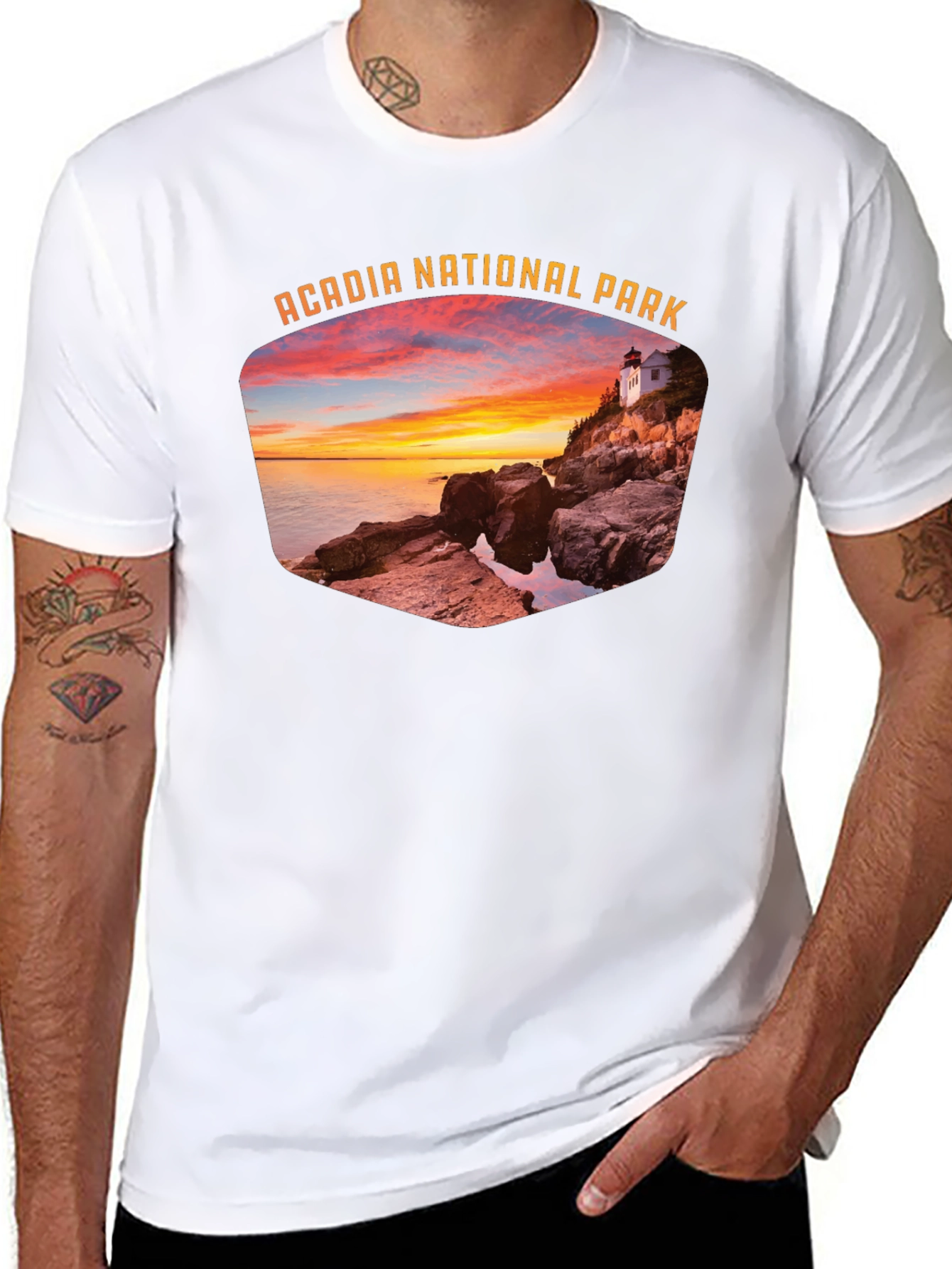 Acadia National Park T-Shirt - Sunset View