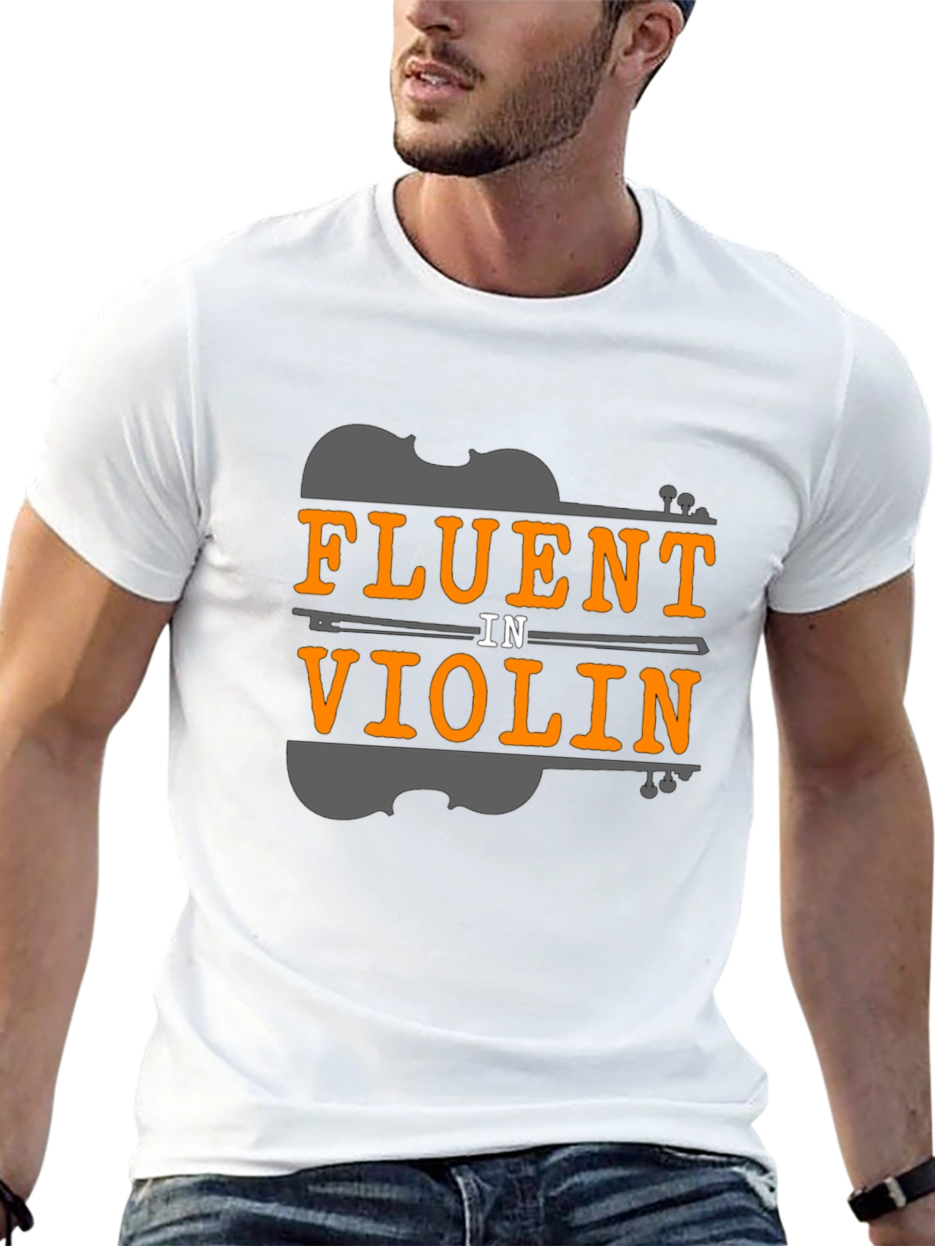 Fluent in Violin T-Shirt - Music Lover Tee